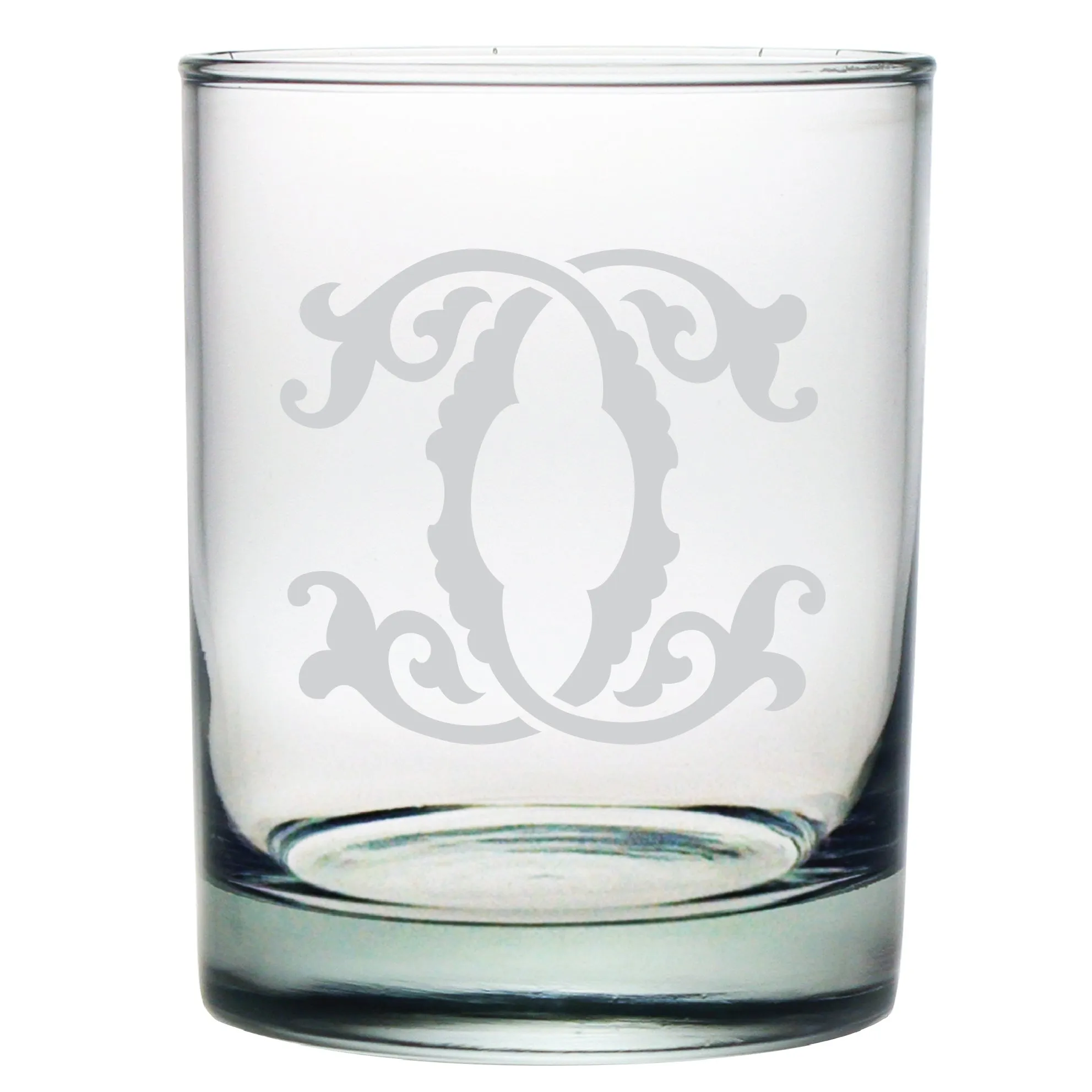 1-Letter Monogrammed Lowball Glass