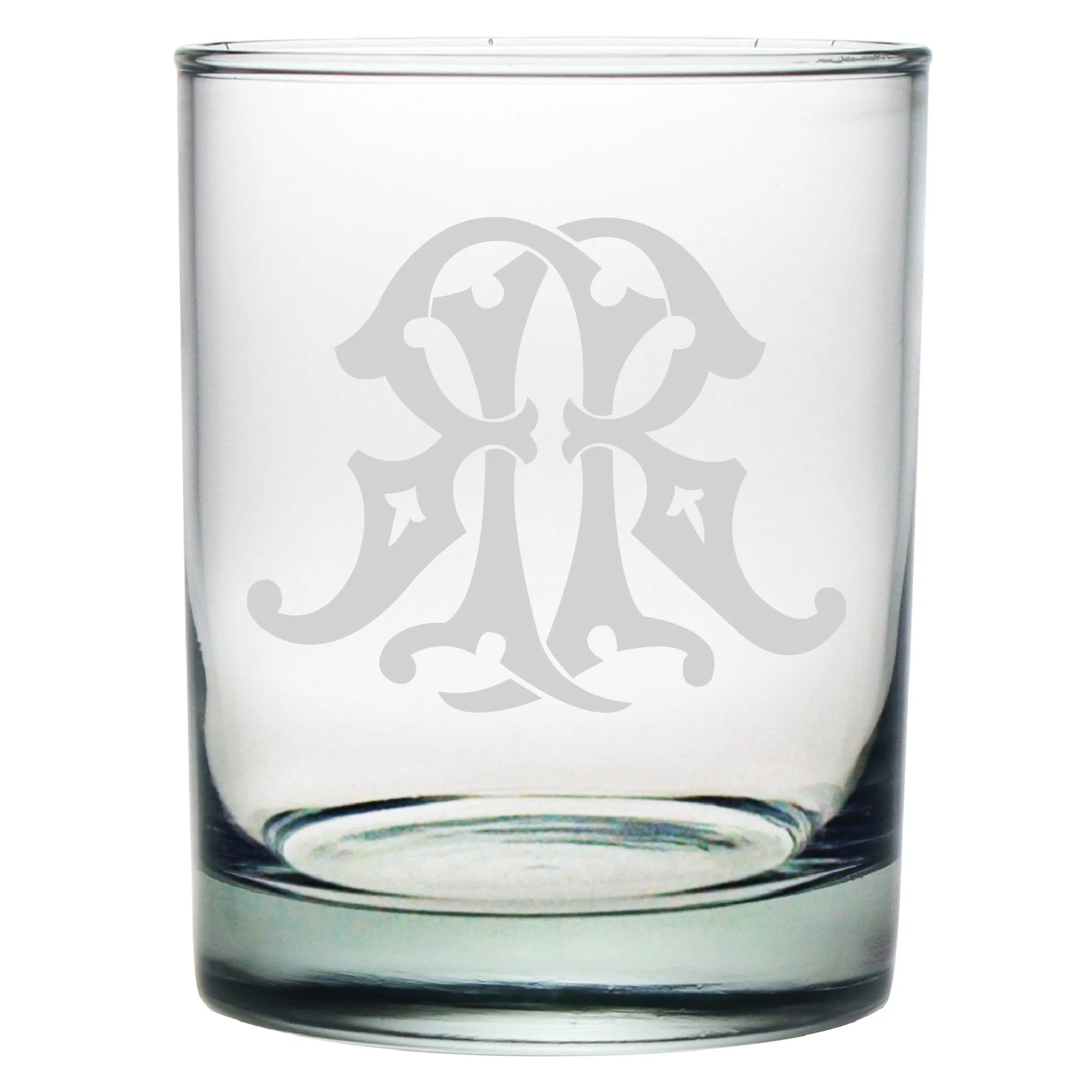 1-Letter Monogrammed Lowball Glass