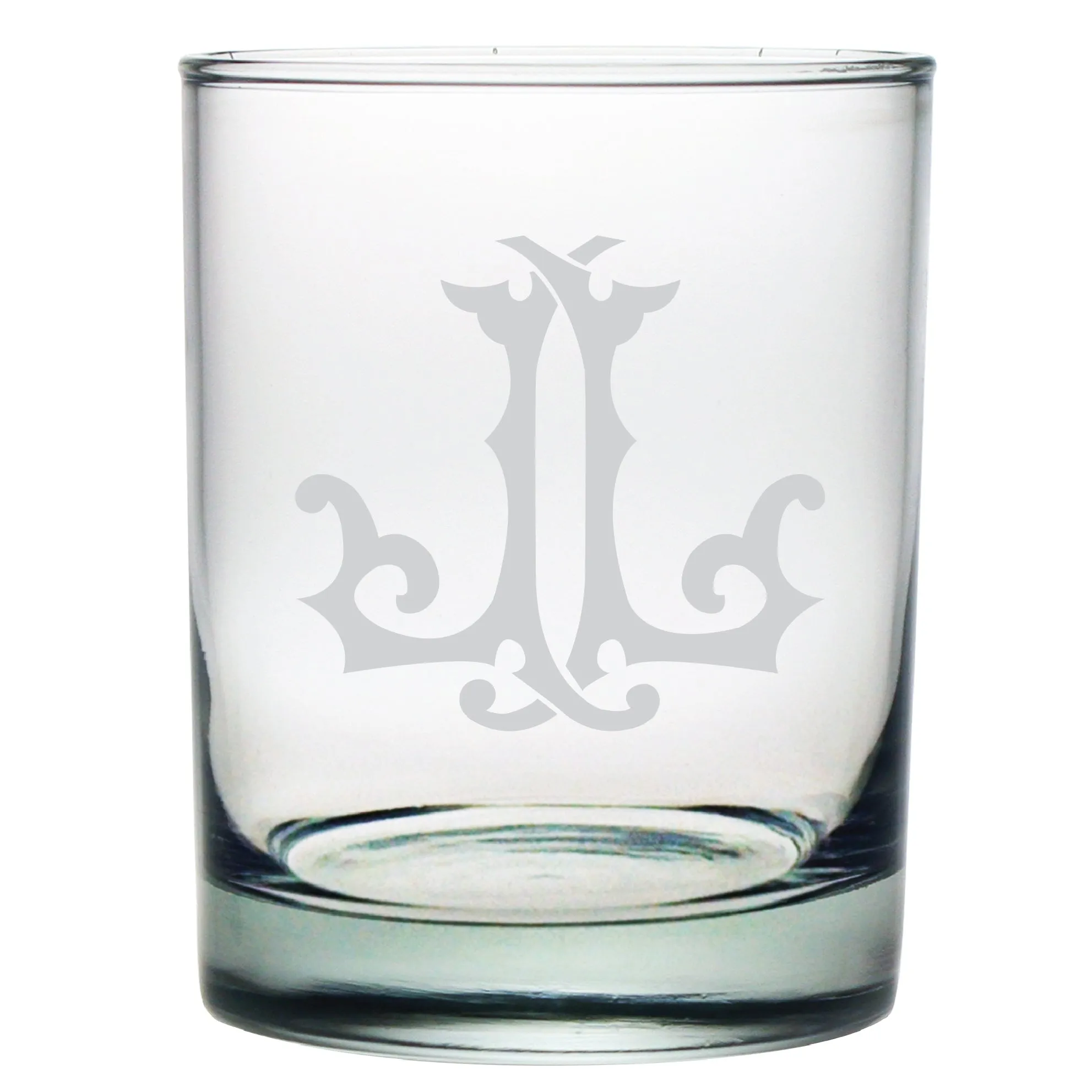 1-Letter Monogrammed Lowball Glass