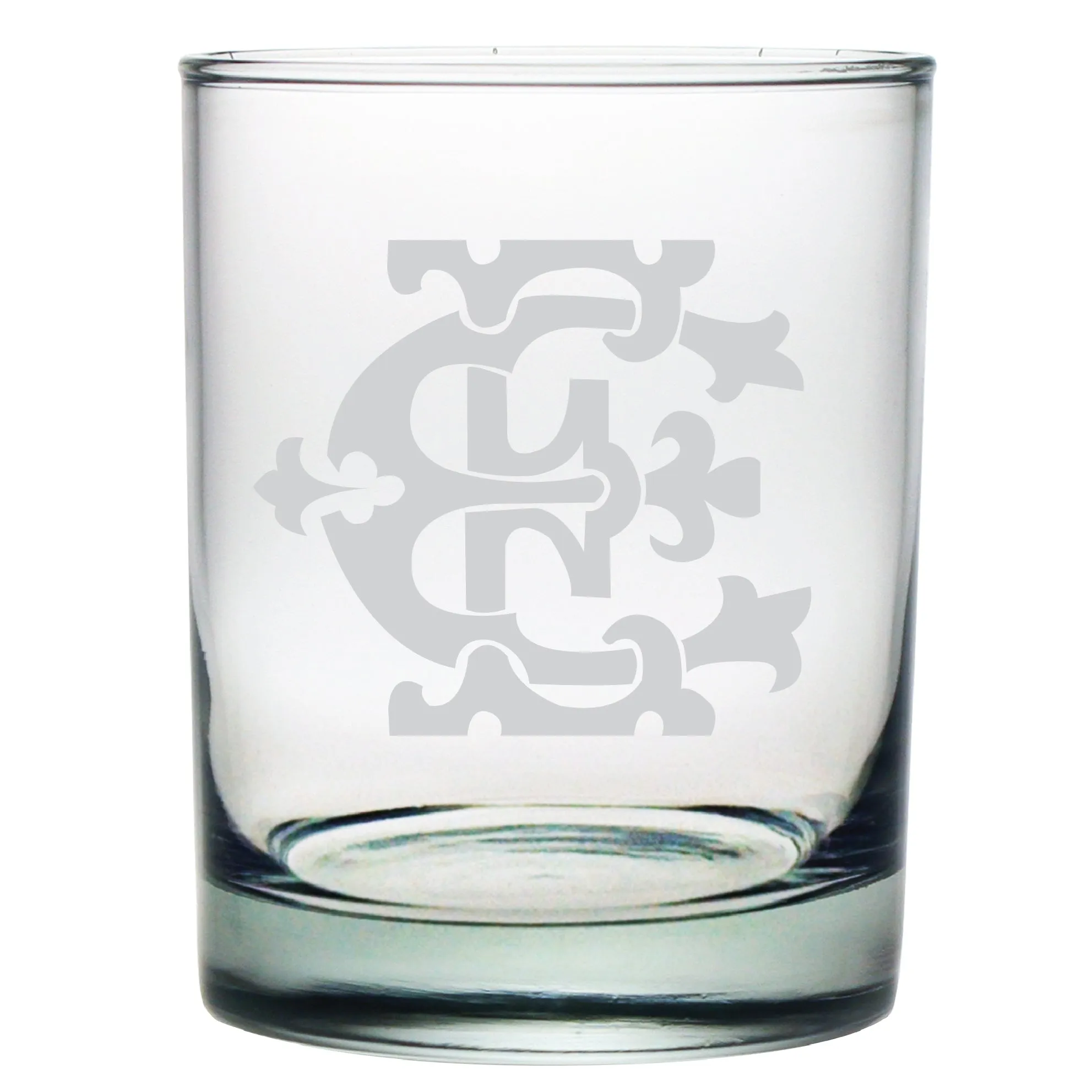 1-Letter Monogrammed Lowball Glass