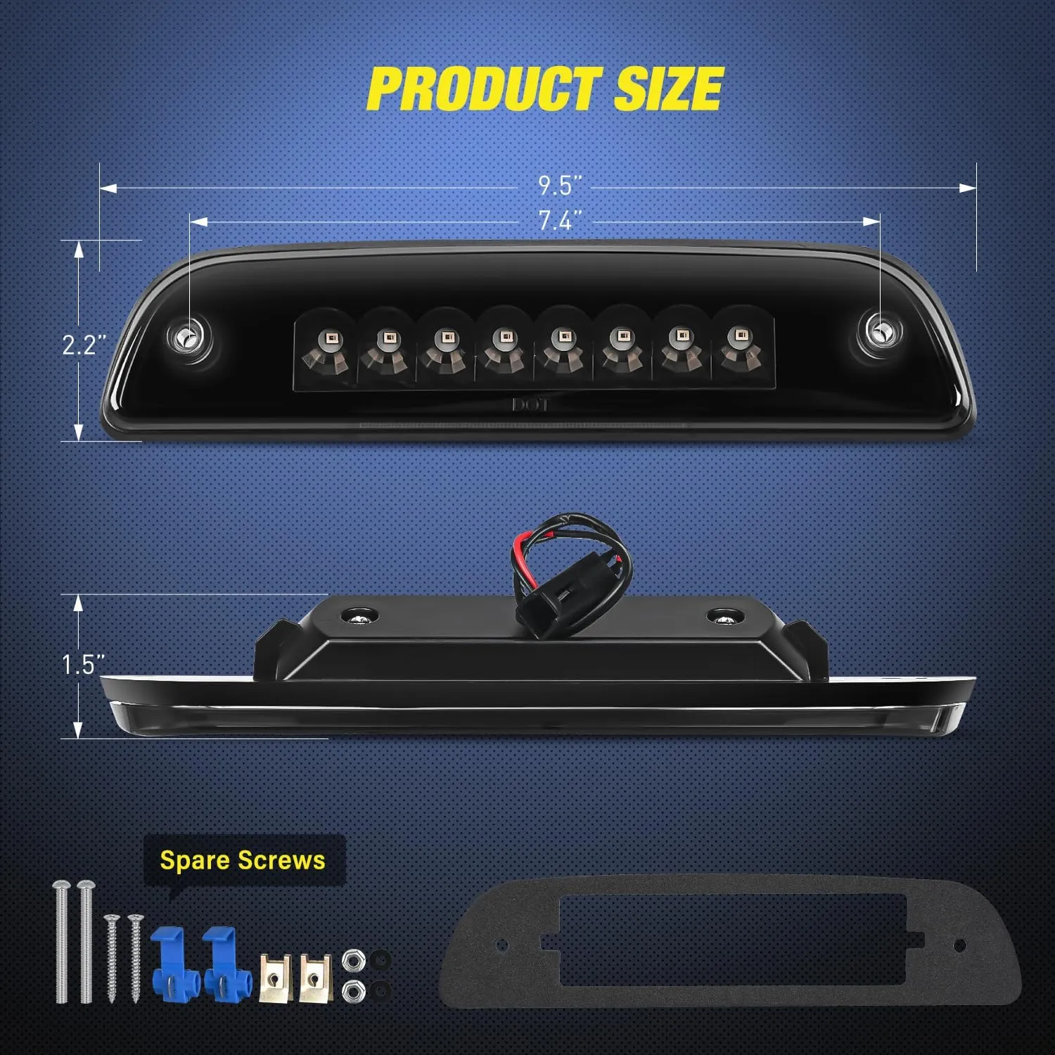 1995-2016 Toyota Tacoma Third Brake Light