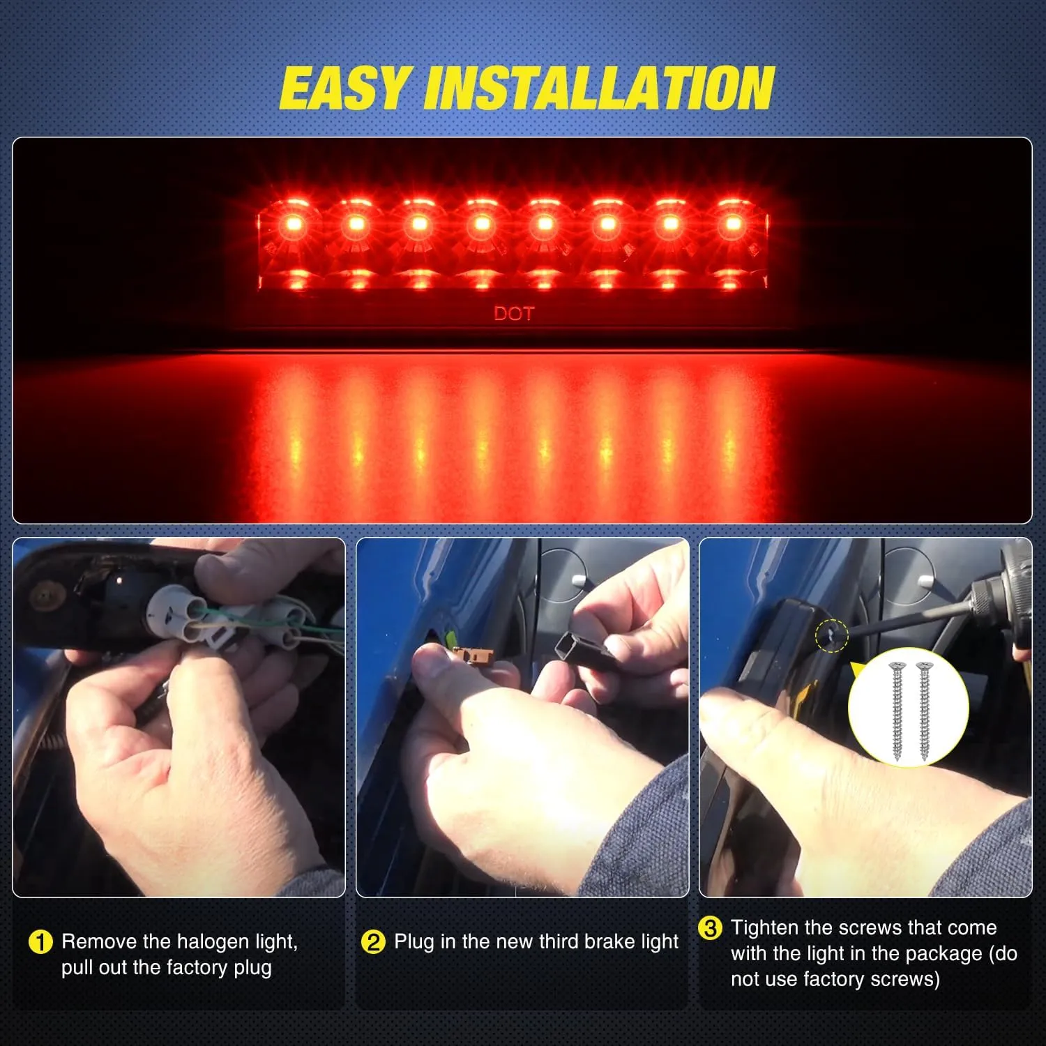 1995-2016 Toyota Tacoma Third Brake Light