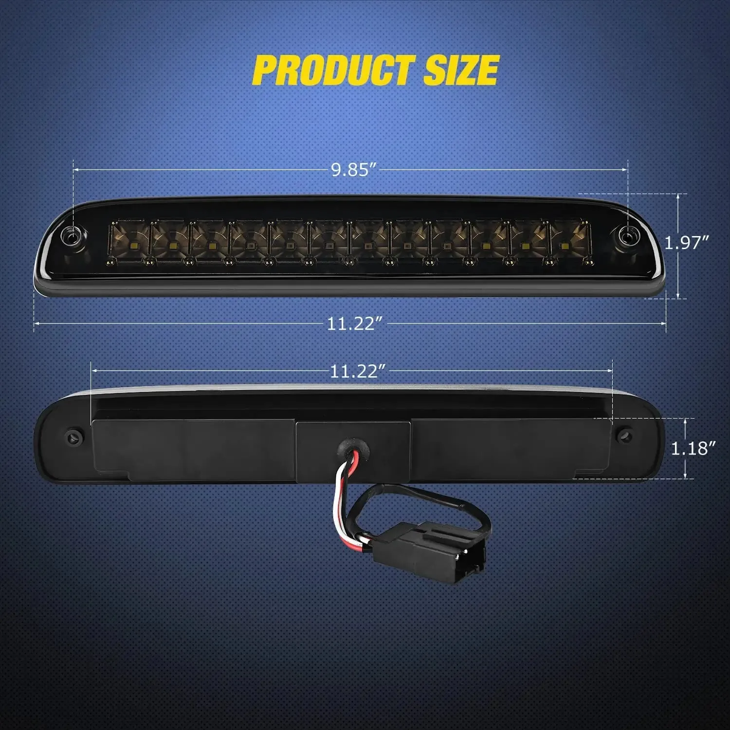 1999-2016 Ford Ranger F250 F350 F450 F550 Super Duty 1994-2010 Mazda B2300 B3000 B4000 Third Brake Light
