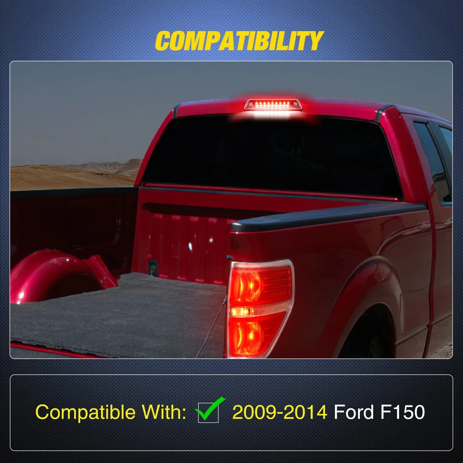 2009-2014 Ford F150 Third Brake Light Clear Lens