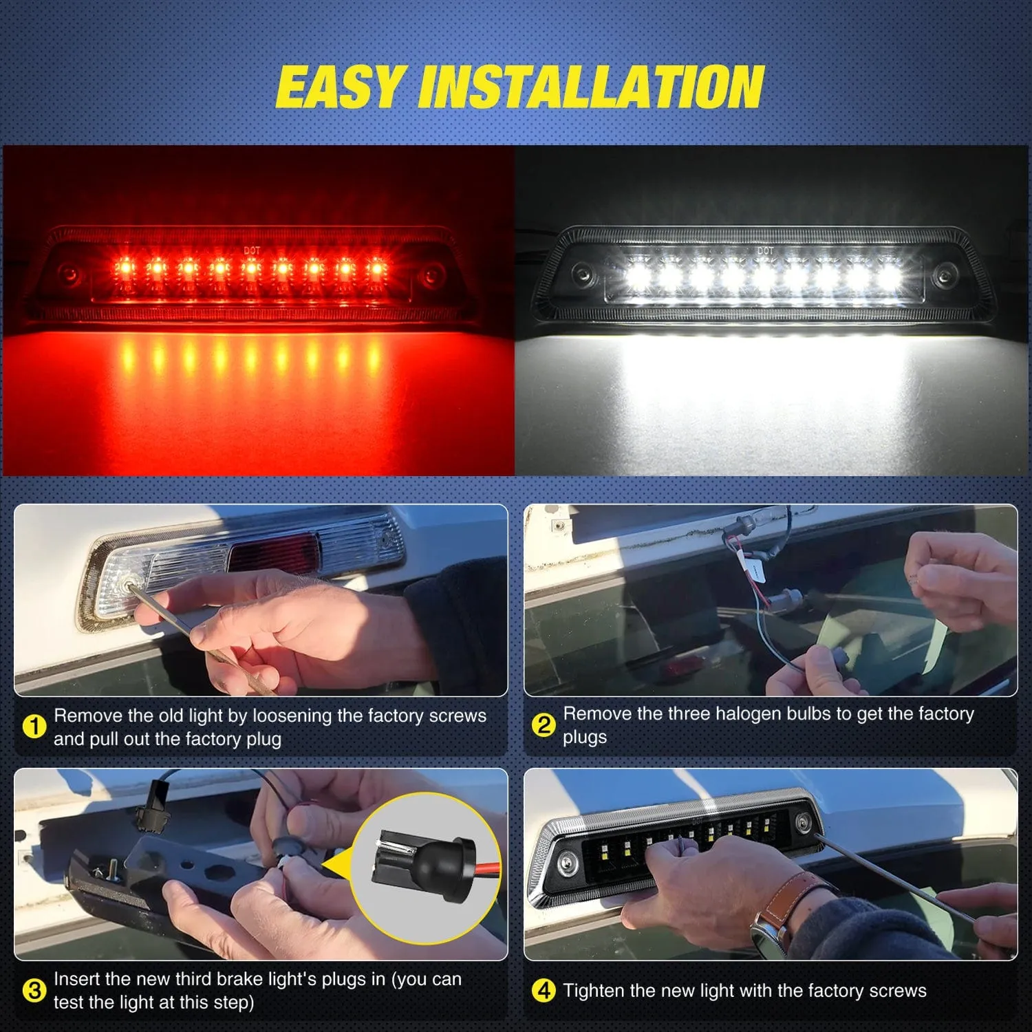 2009-2014 Ford F150 Third Brake Light Clear Lens