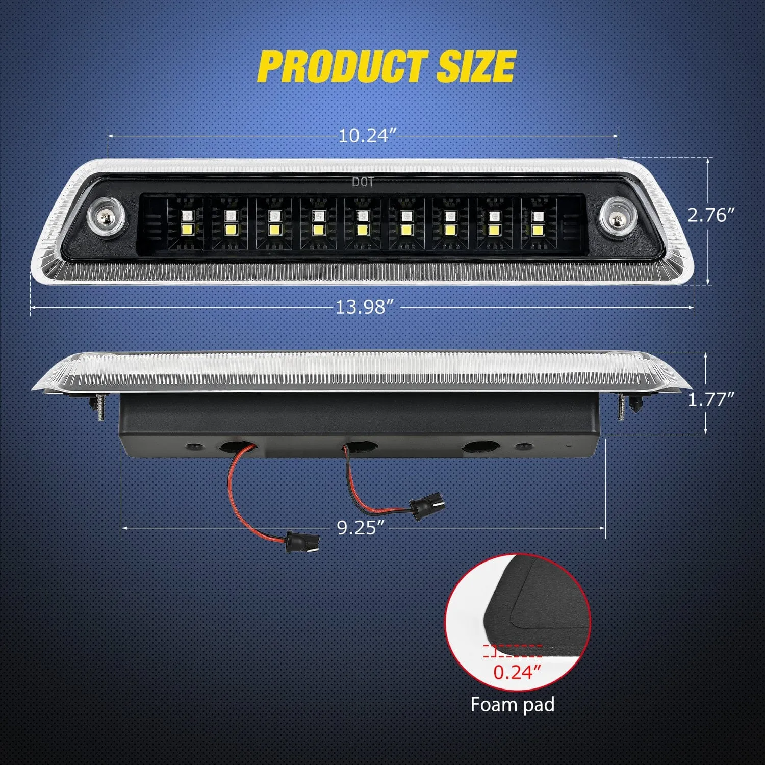 2009-2014 Ford F150 Third Brake Light Clear Lens