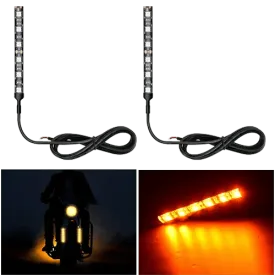 3.5 Inch 6-5050-SMD Amber LED Light Strip 2PCS