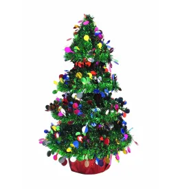 3D Tinsel Christmas Tree Tabletop Decoration