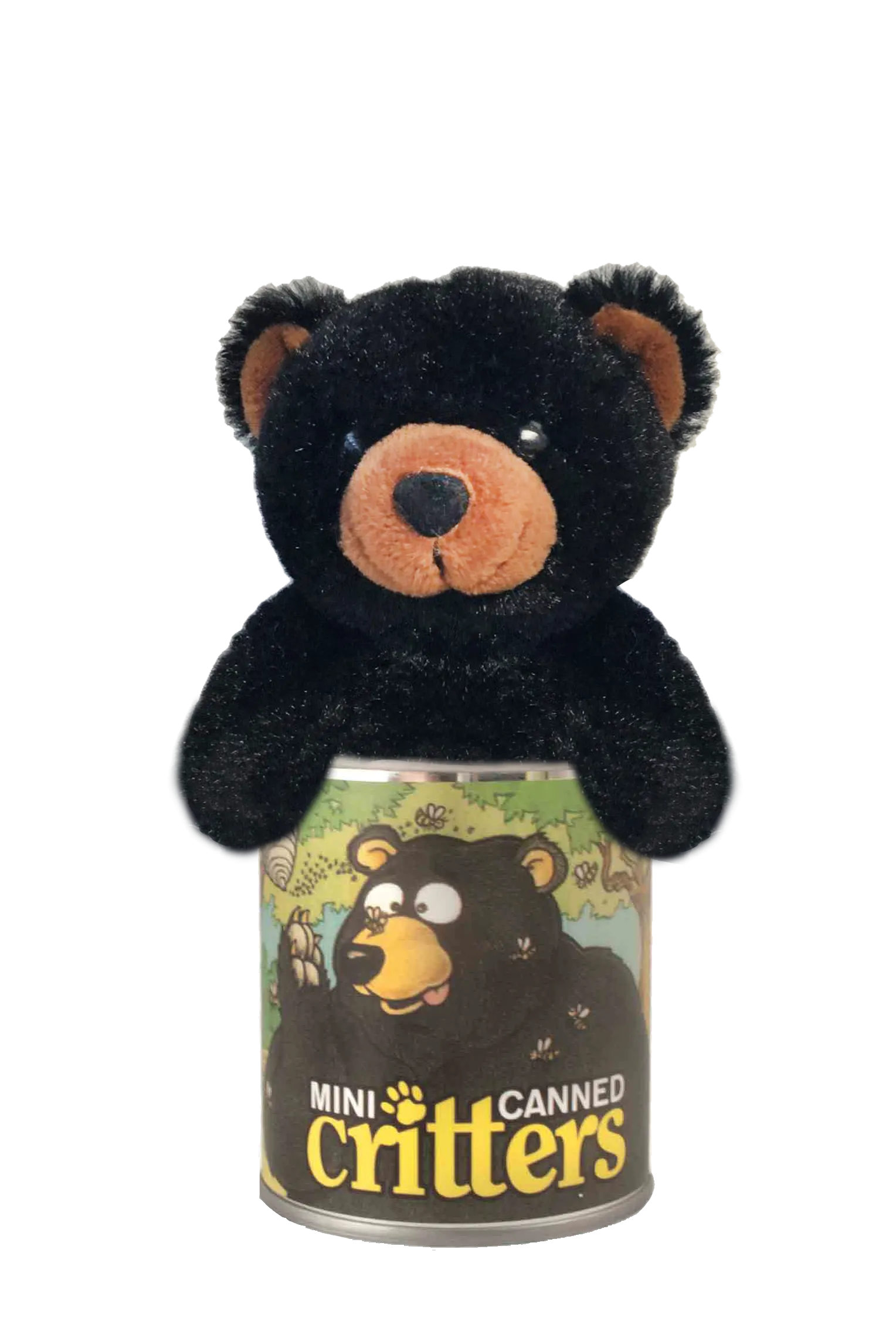 4" Mini Canned Black Bear