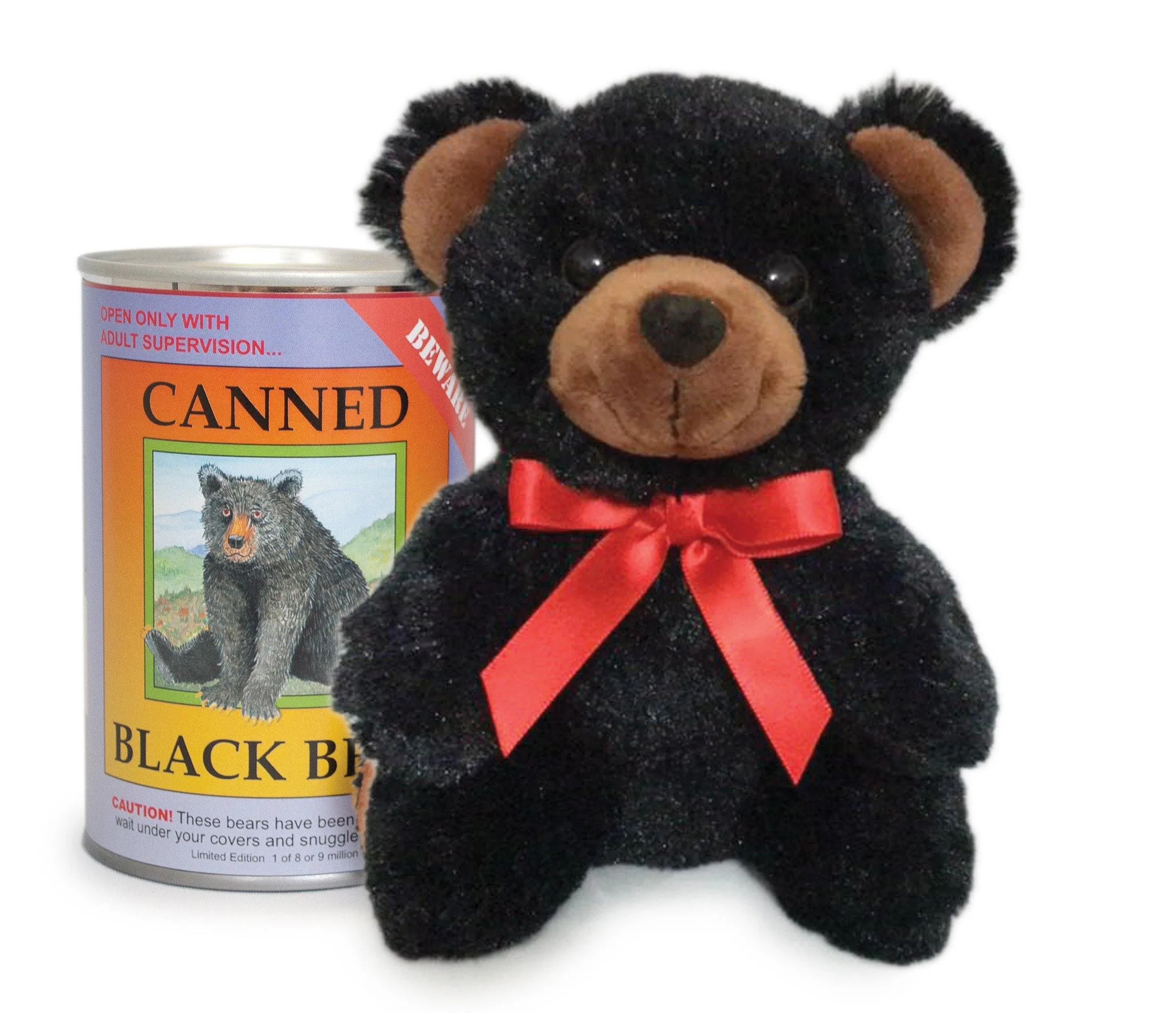 6" Canned Black Bear