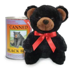 6" Canned Black Bear