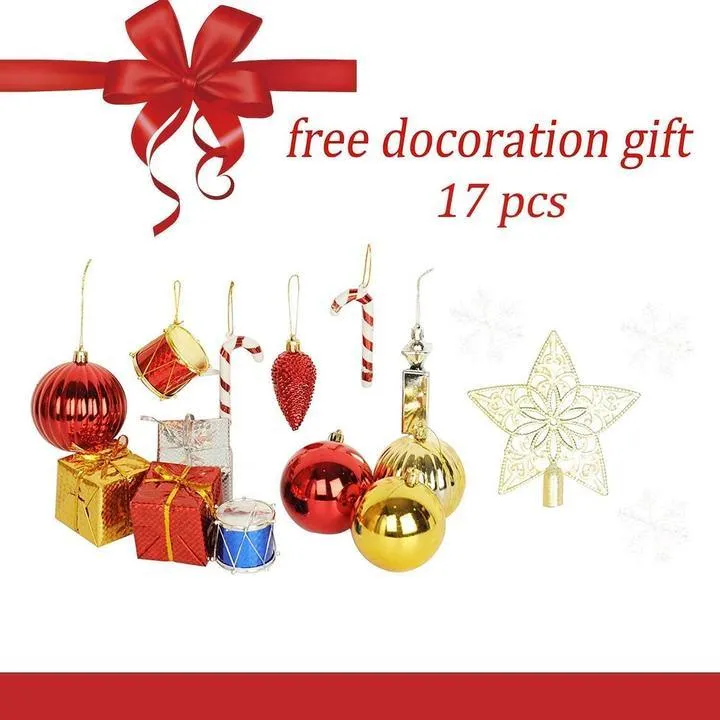 7ft High Christmas Tree 1000 Tips Decorate Pine Tree with Metal Legs White with Decorations