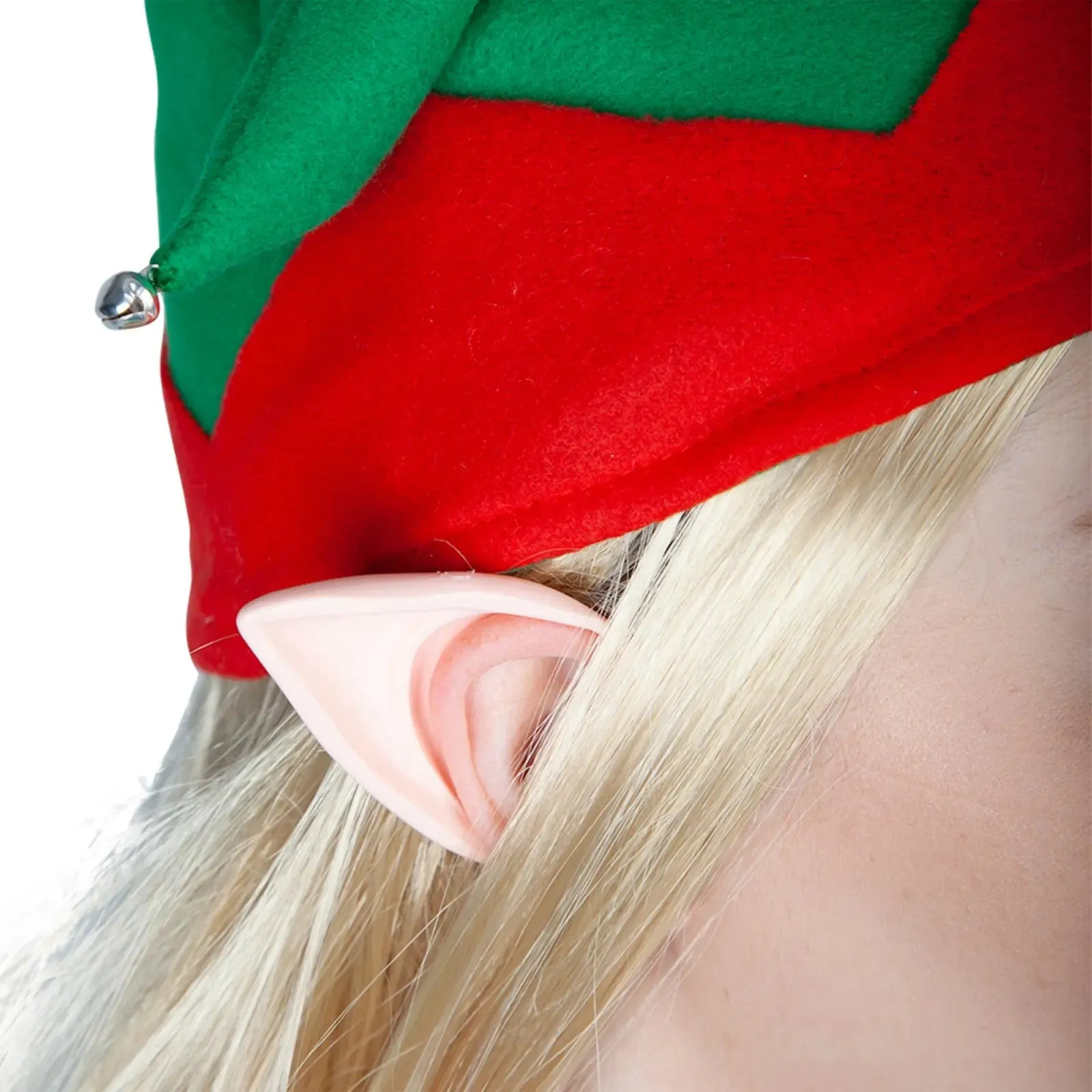Adults Elf Pixie Fairy Ears Pointed Soft Pink Latex Fancy Dress