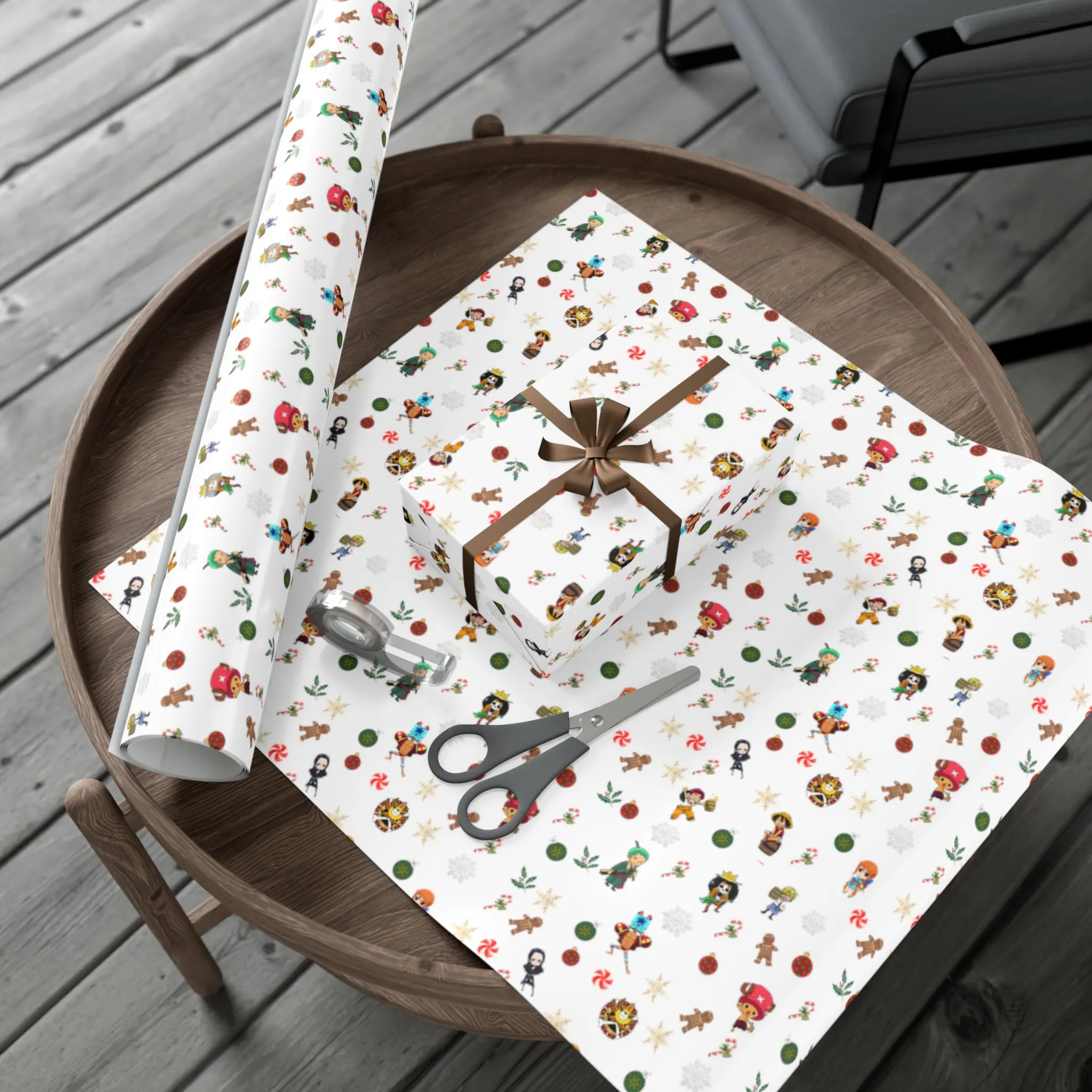 Anime Christmas Wrapping Paper
