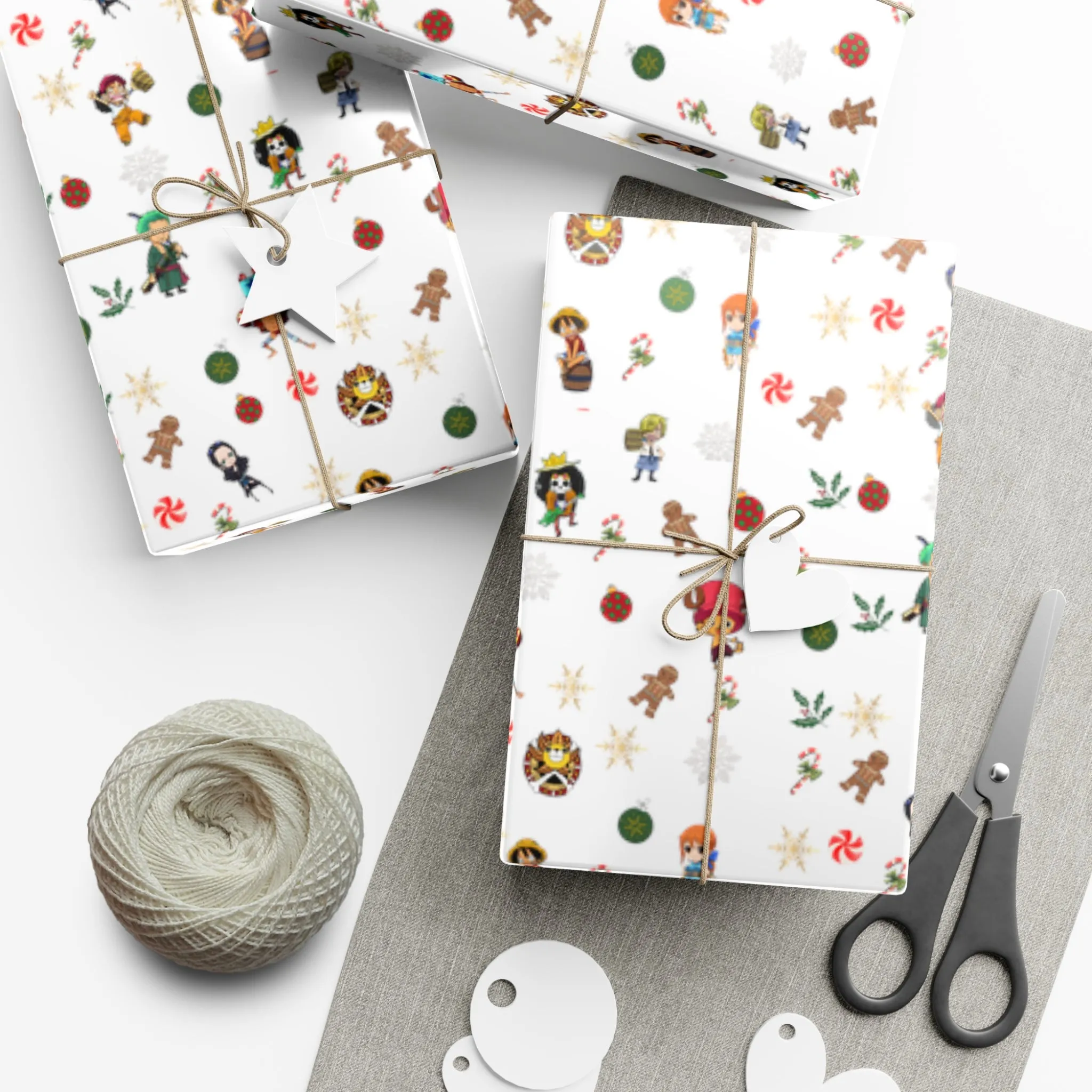 Anime Christmas Wrapping Paper