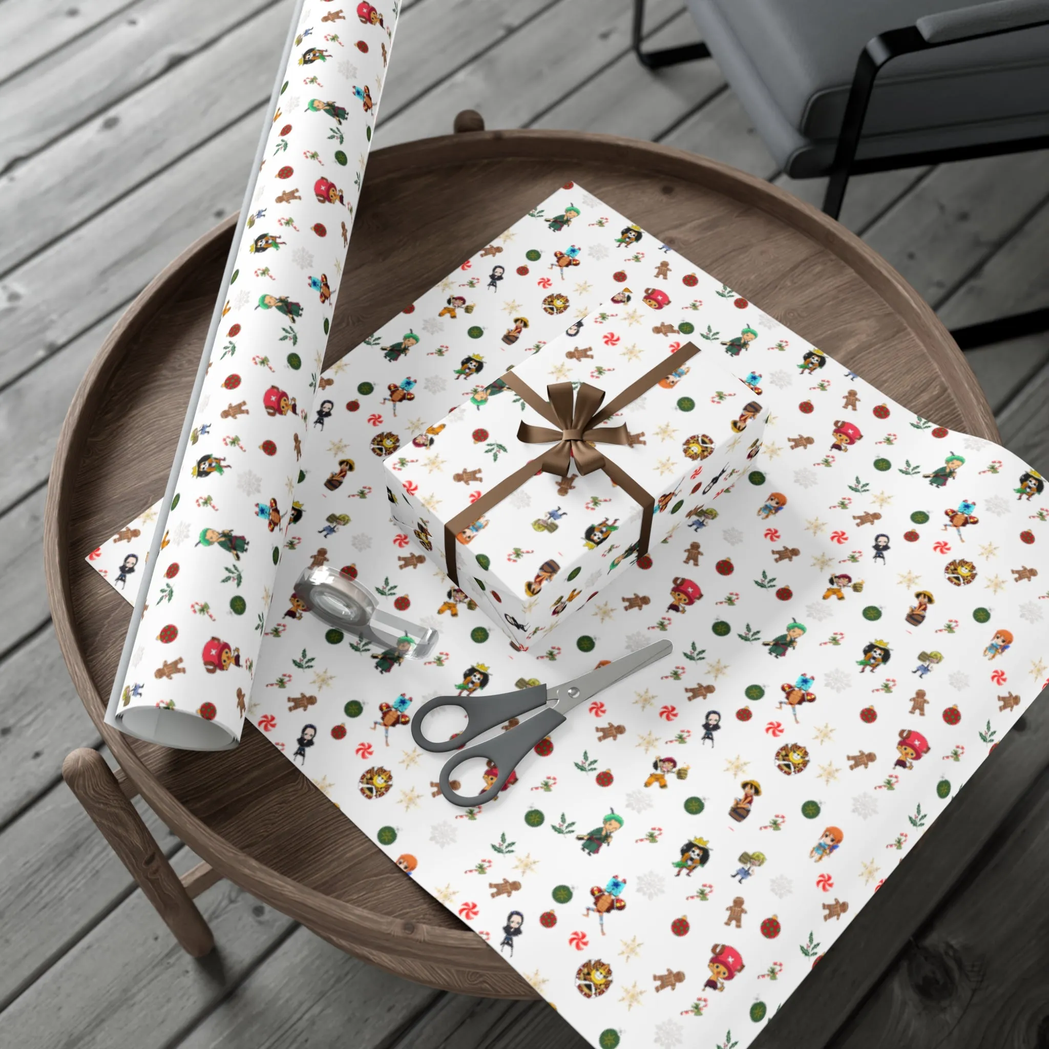 Anime Christmas Wrapping Paper