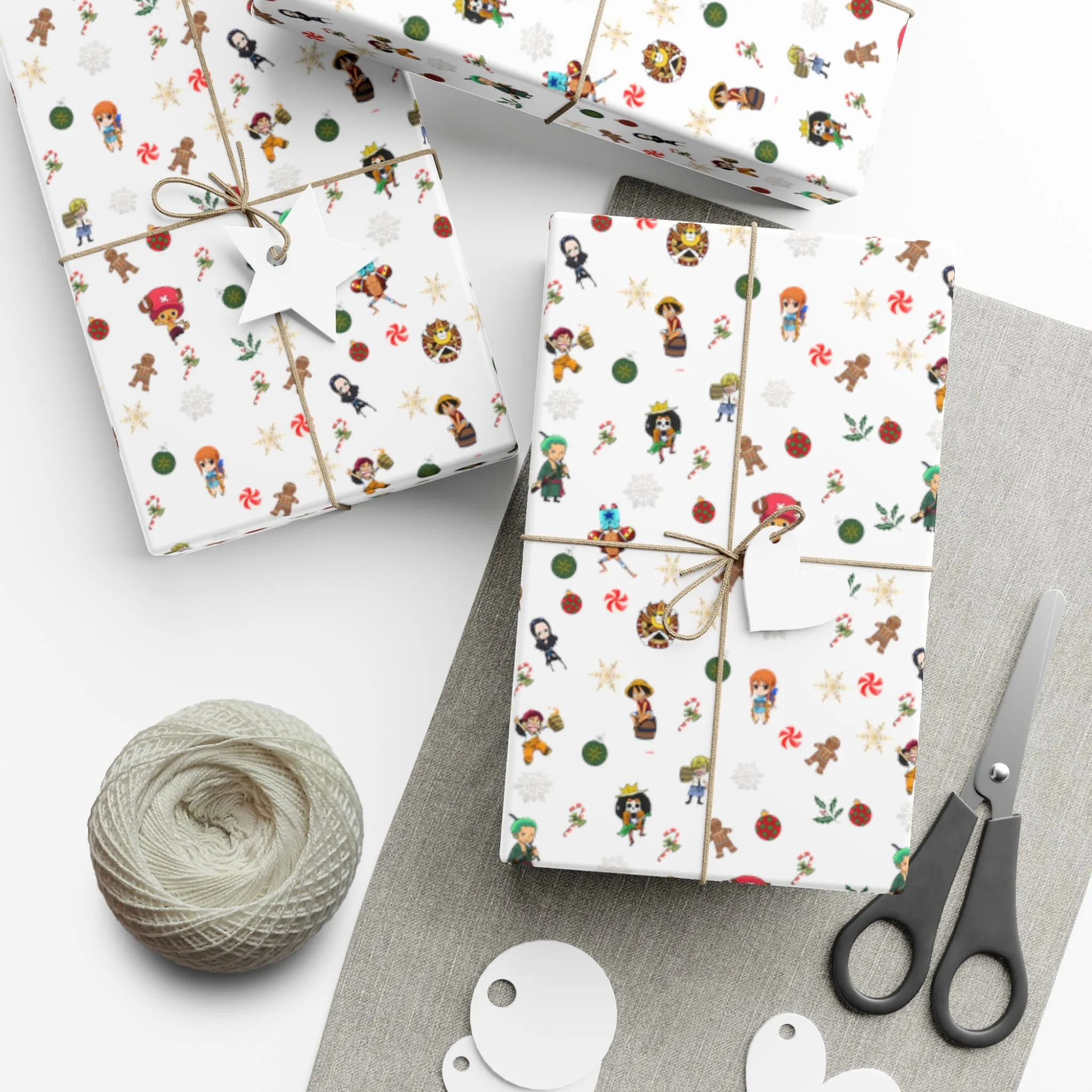 Anime Christmas Wrapping Paper
