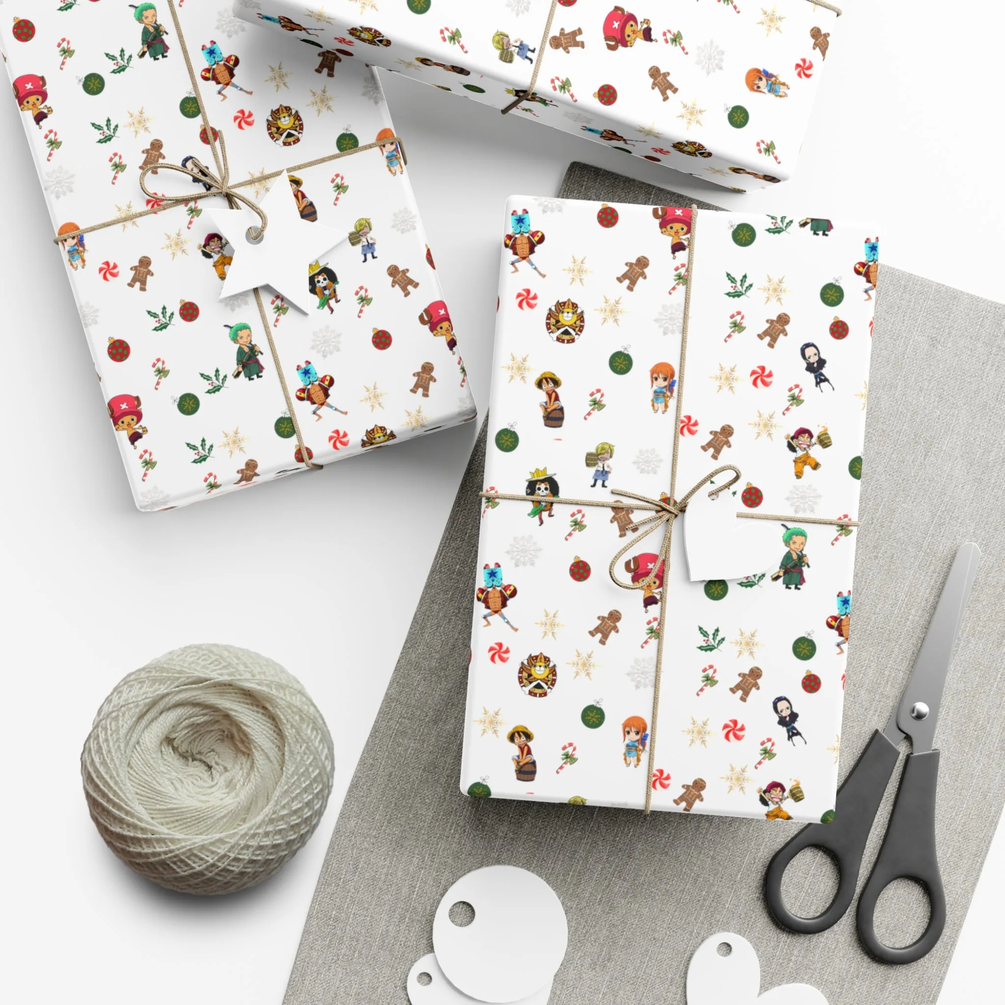 Anime Christmas Wrapping Paper