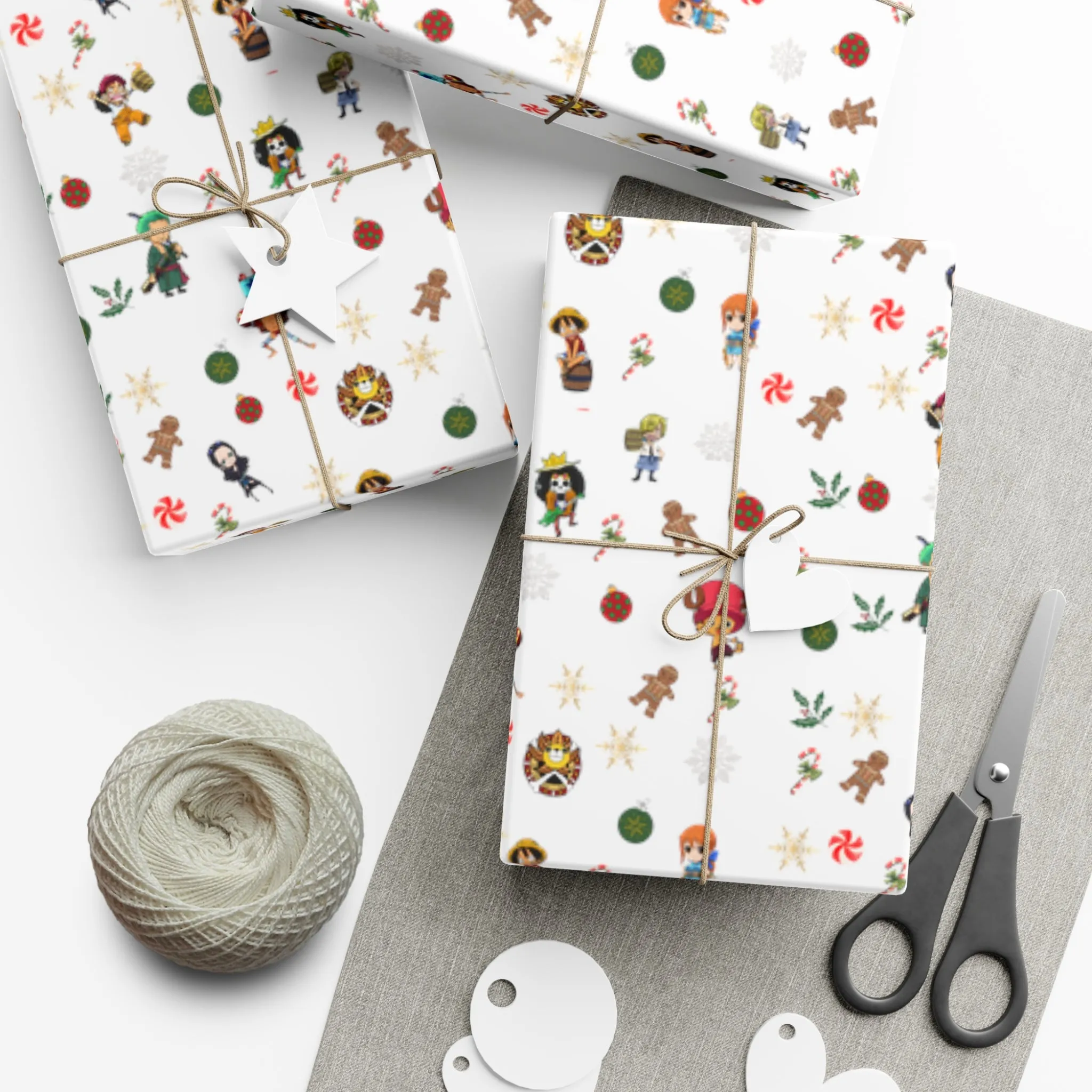 Anime Christmas Wrapping Paper