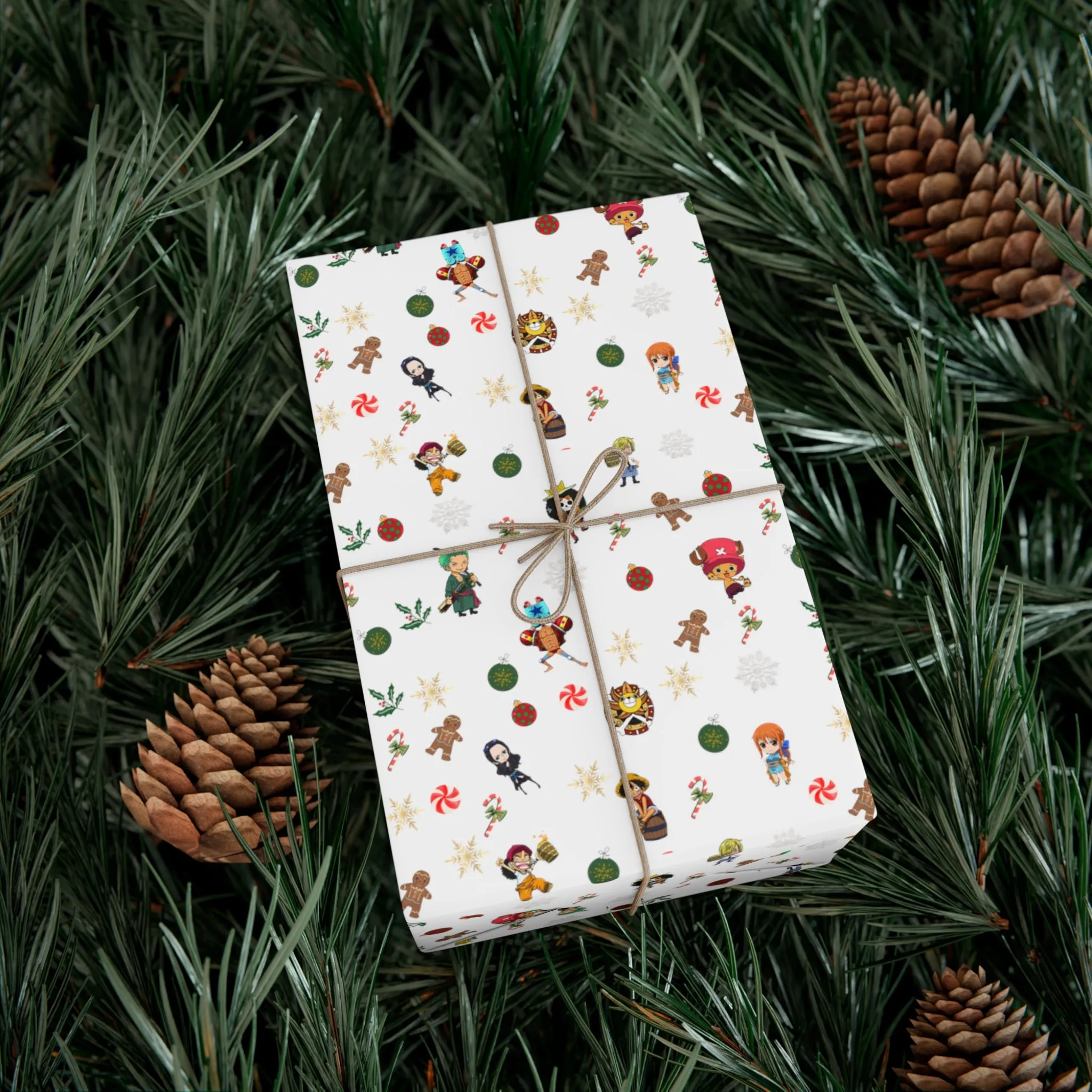 Anime Christmas Wrapping Paper