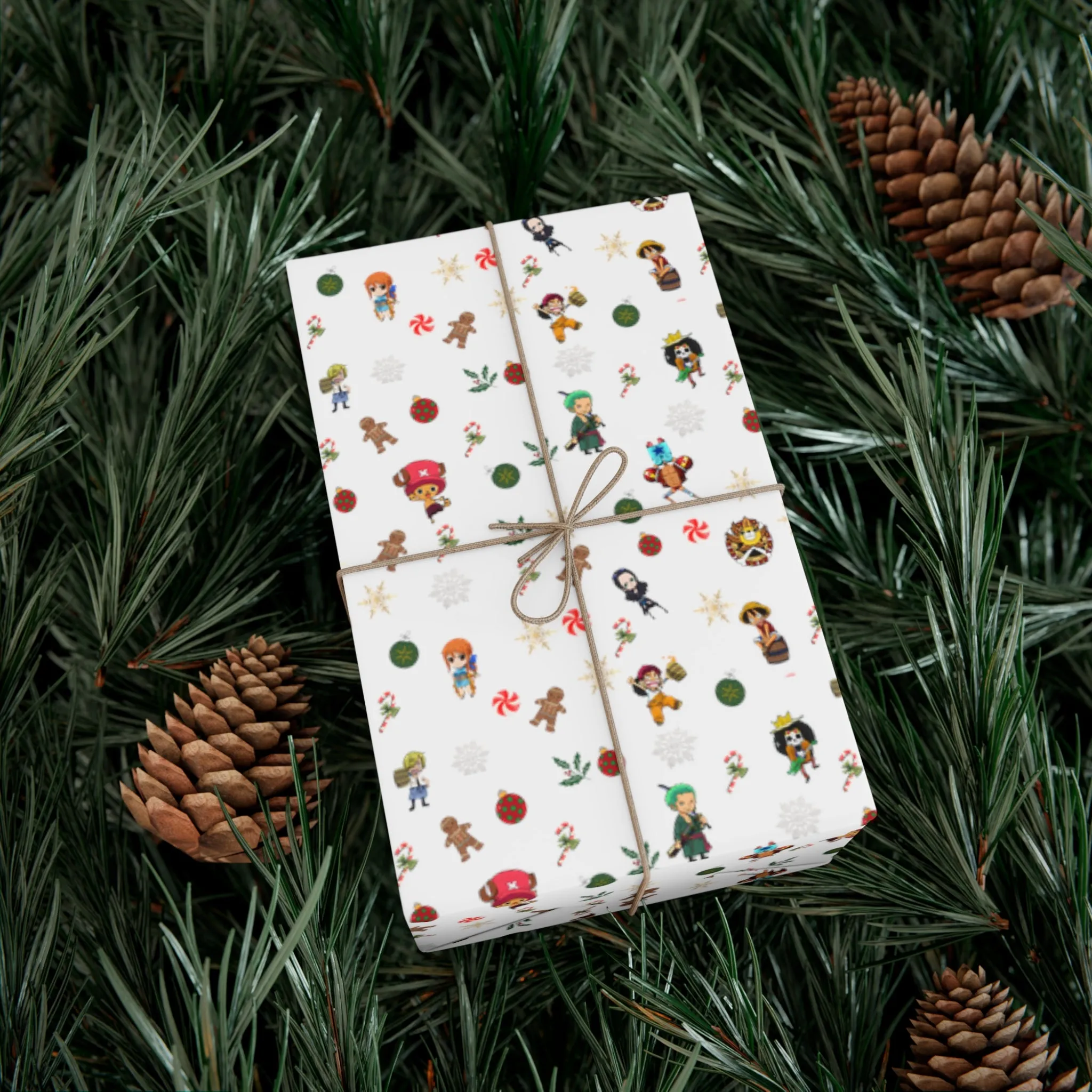 Anime Christmas Wrapping Paper