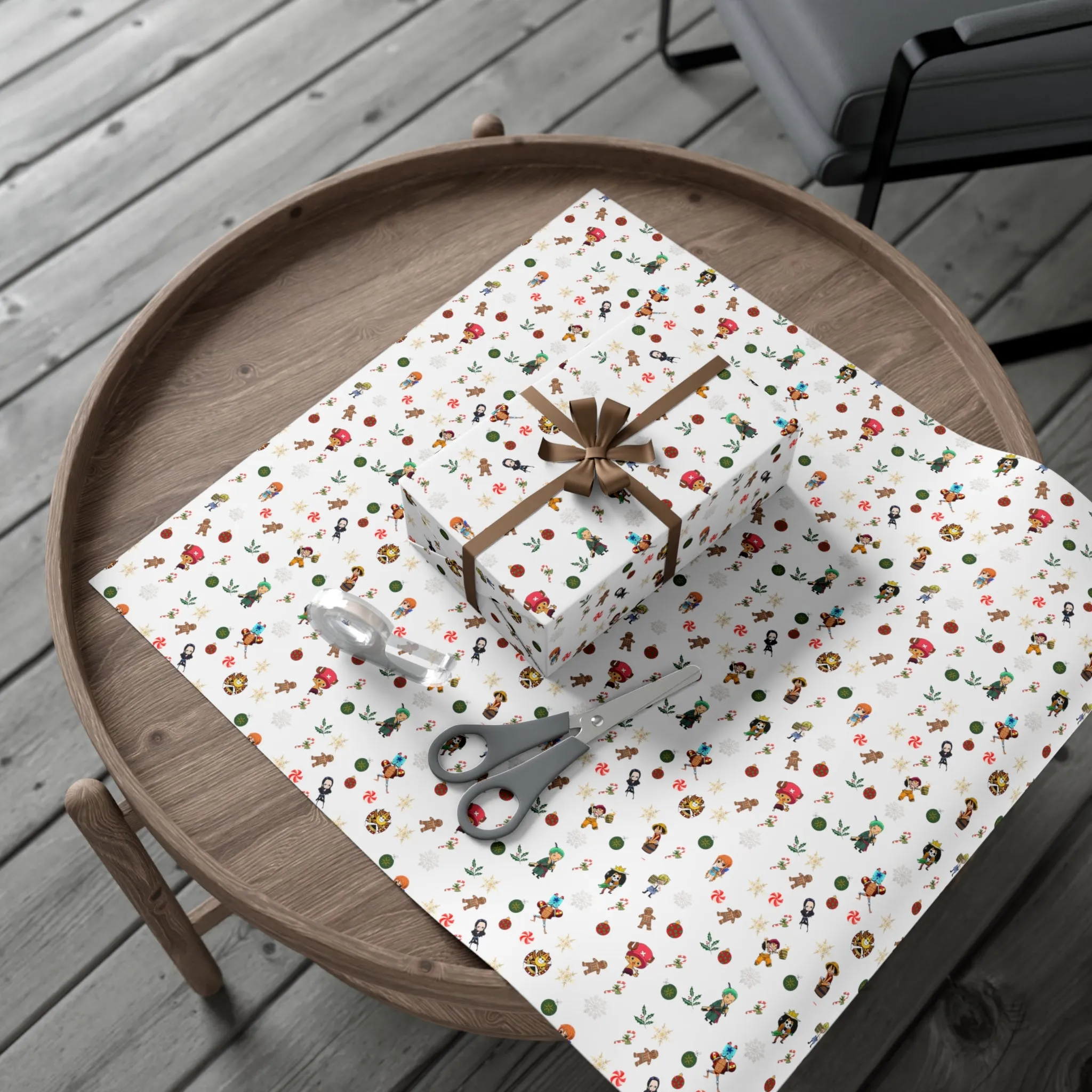 Anime Christmas Wrapping Paper