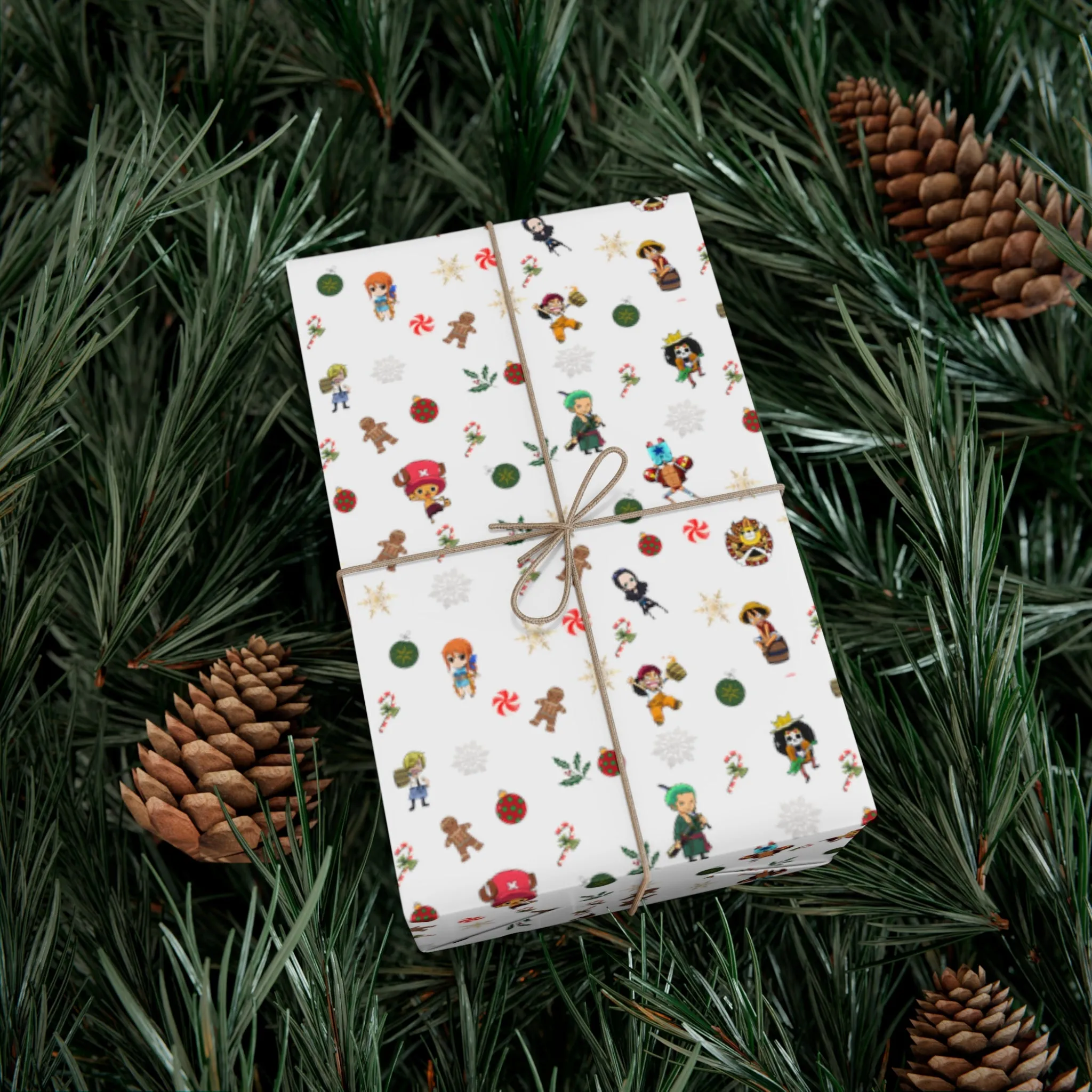 Anime Christmas Wrapping Paper