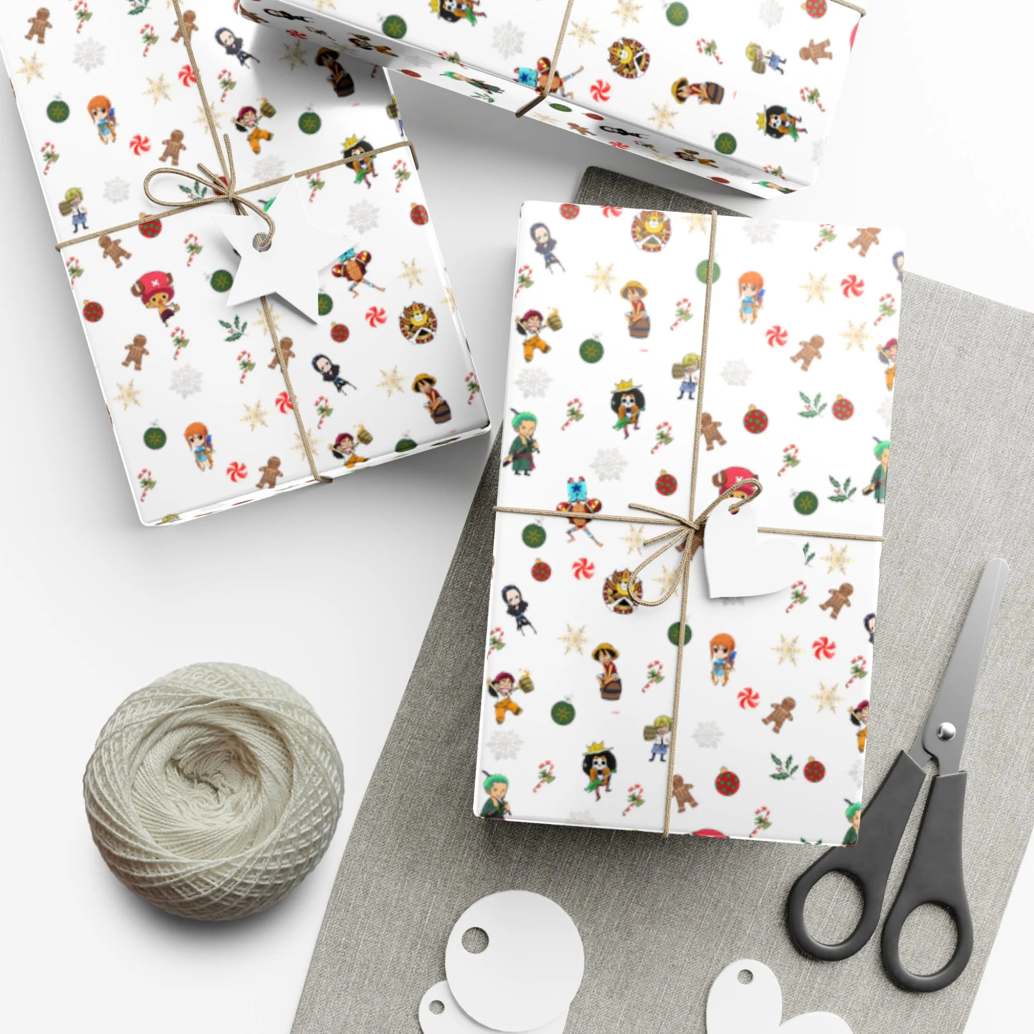 Anime Christmas Wrapping Paper