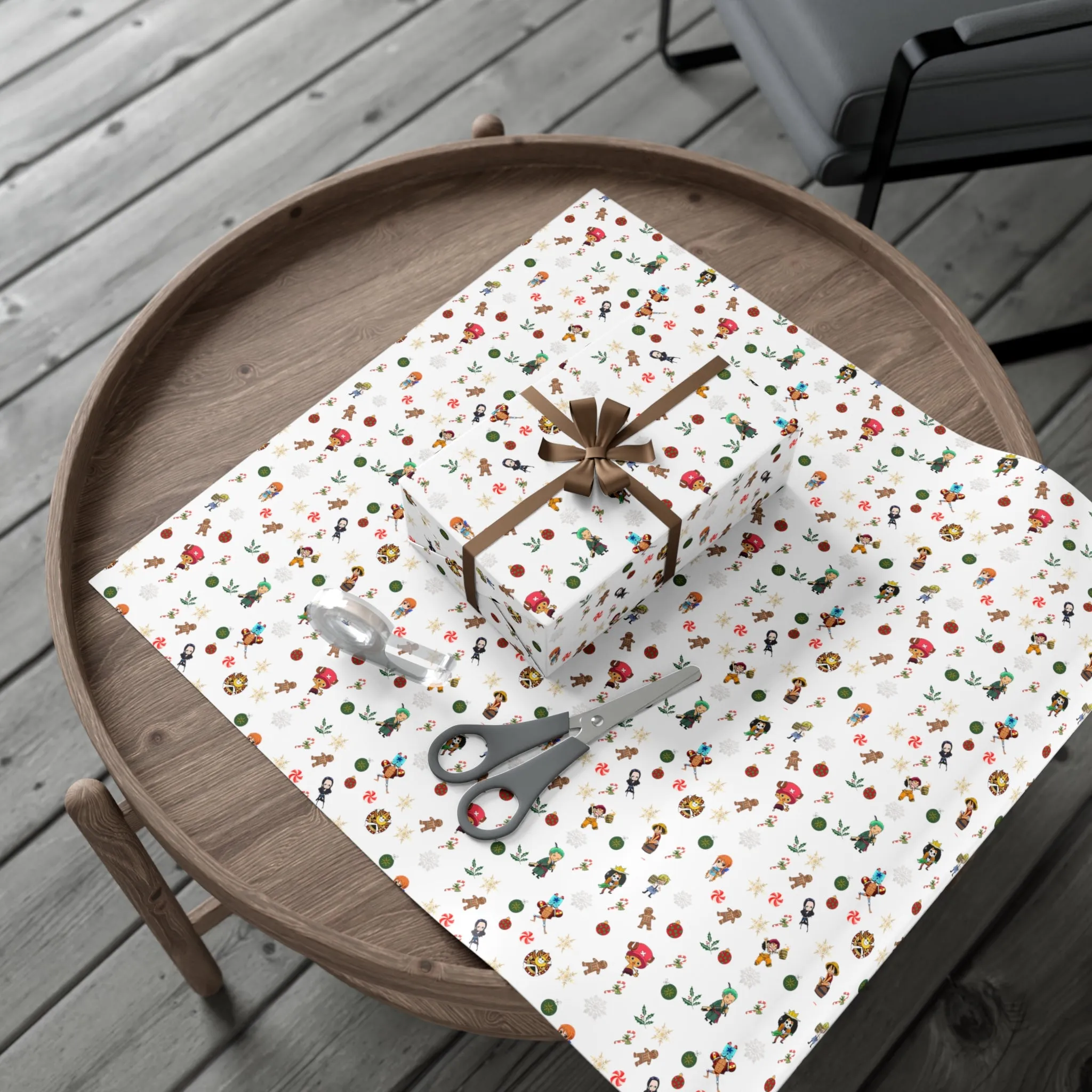 Anime Christmas Wrapping Paper