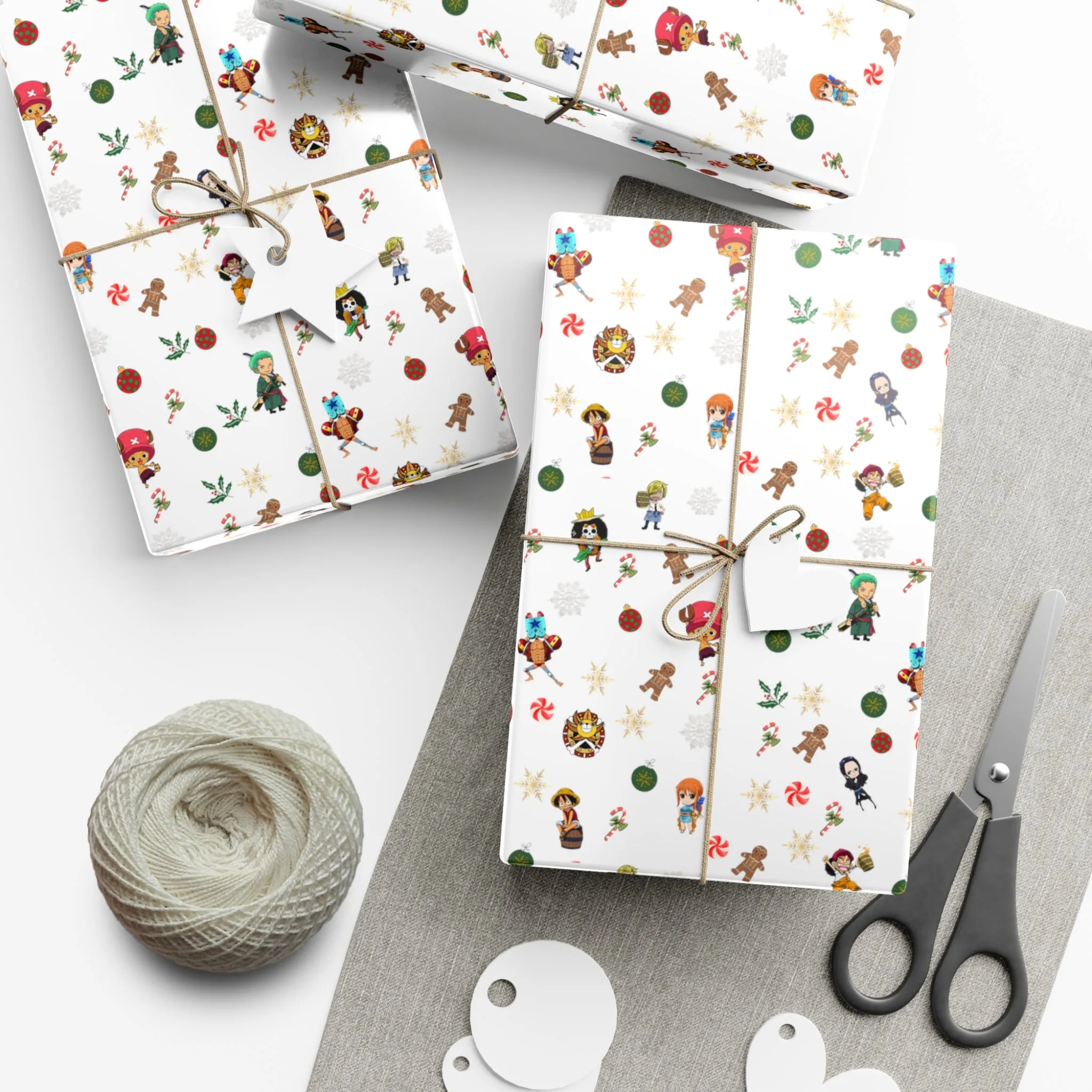 Anime Christmas Wrapping Paper