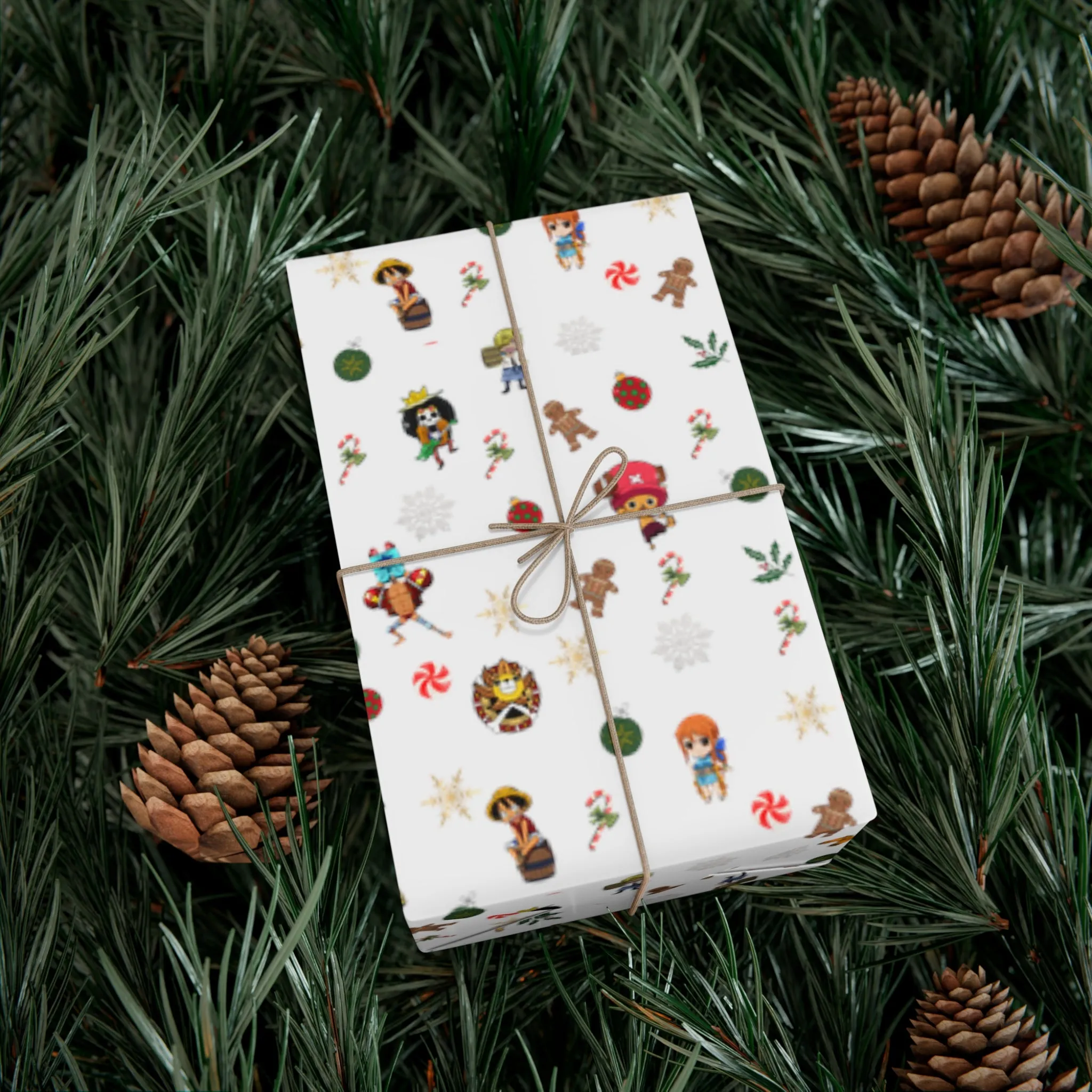 Anime Christmas Wrapping Paper