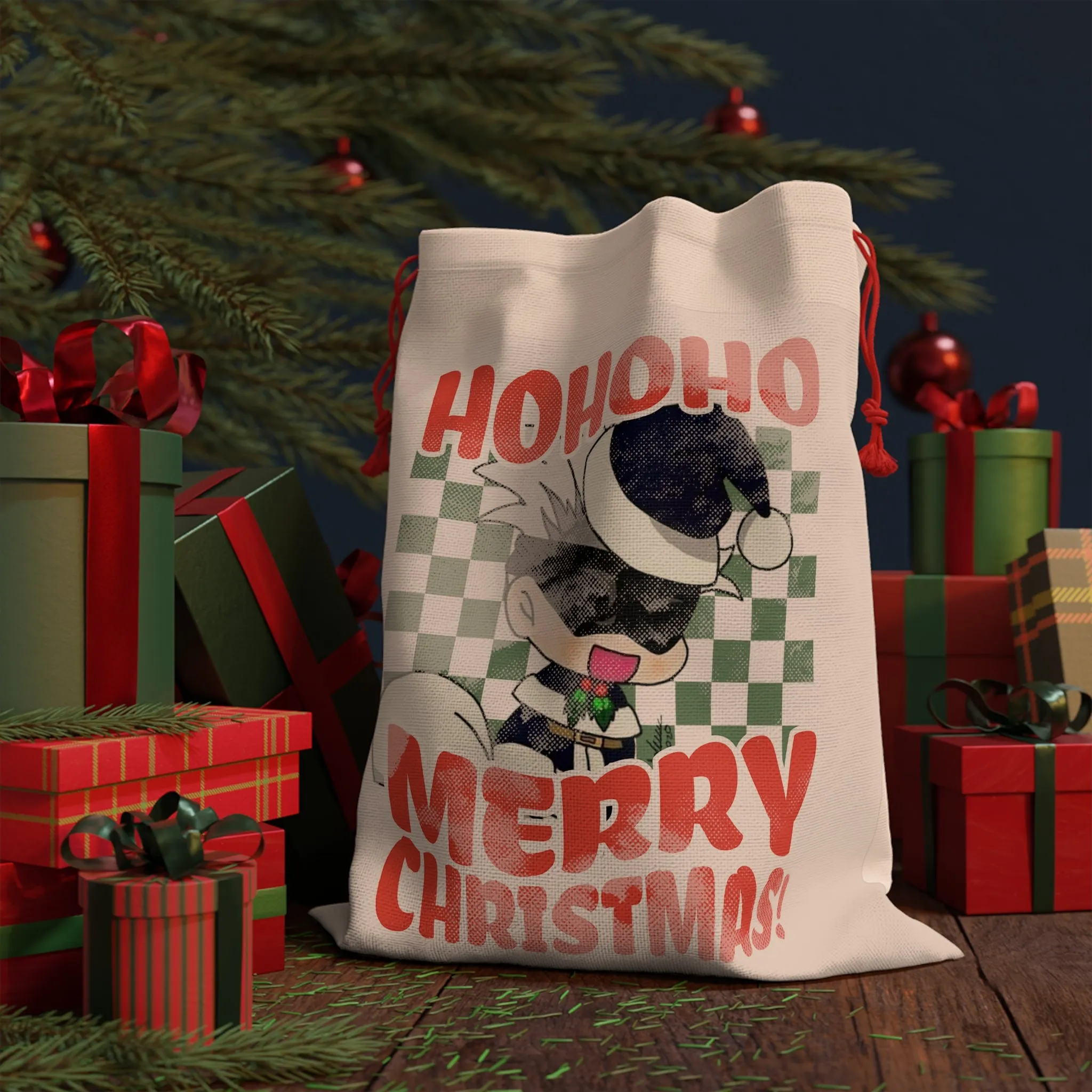 Anime Gift Bag Festive Gift Sack for Christmas Delight