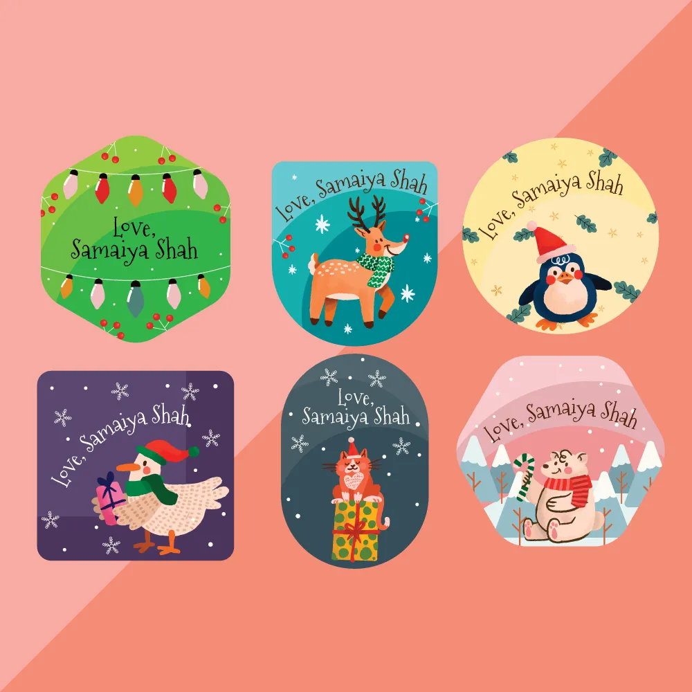 Assorted Gift Stickers Pack