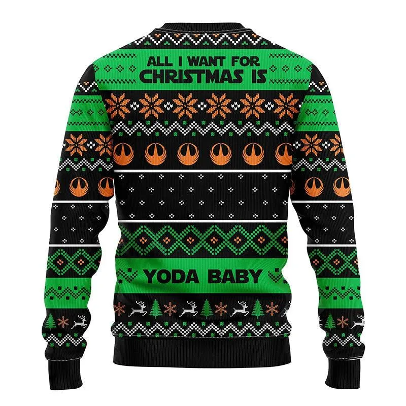 Baby Yoda All I Want For Christmas Is Ugly Sweater