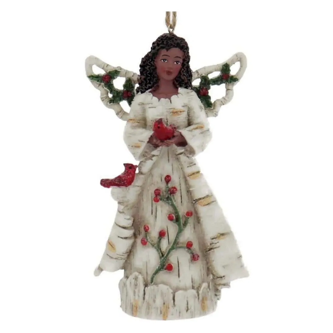 Birch Berry Angels Christmas Ornament Set