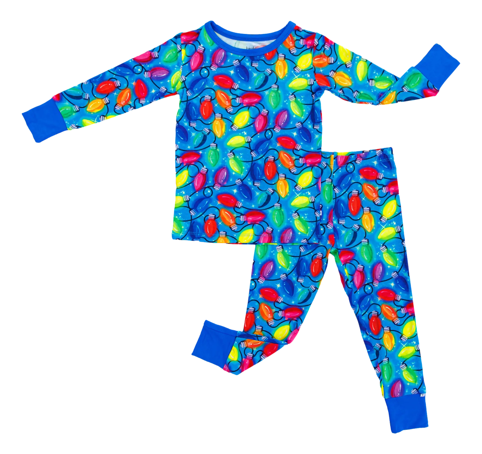 Birdie Bean Christmas Holiday Lucas Lights 2-piece Pajamas