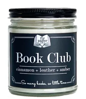 Book Club 9oz Cinnamon   Leather   Amber Soy Candle