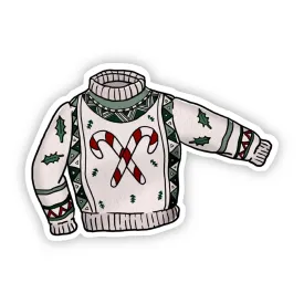 Candy Cane Sweater Sticker