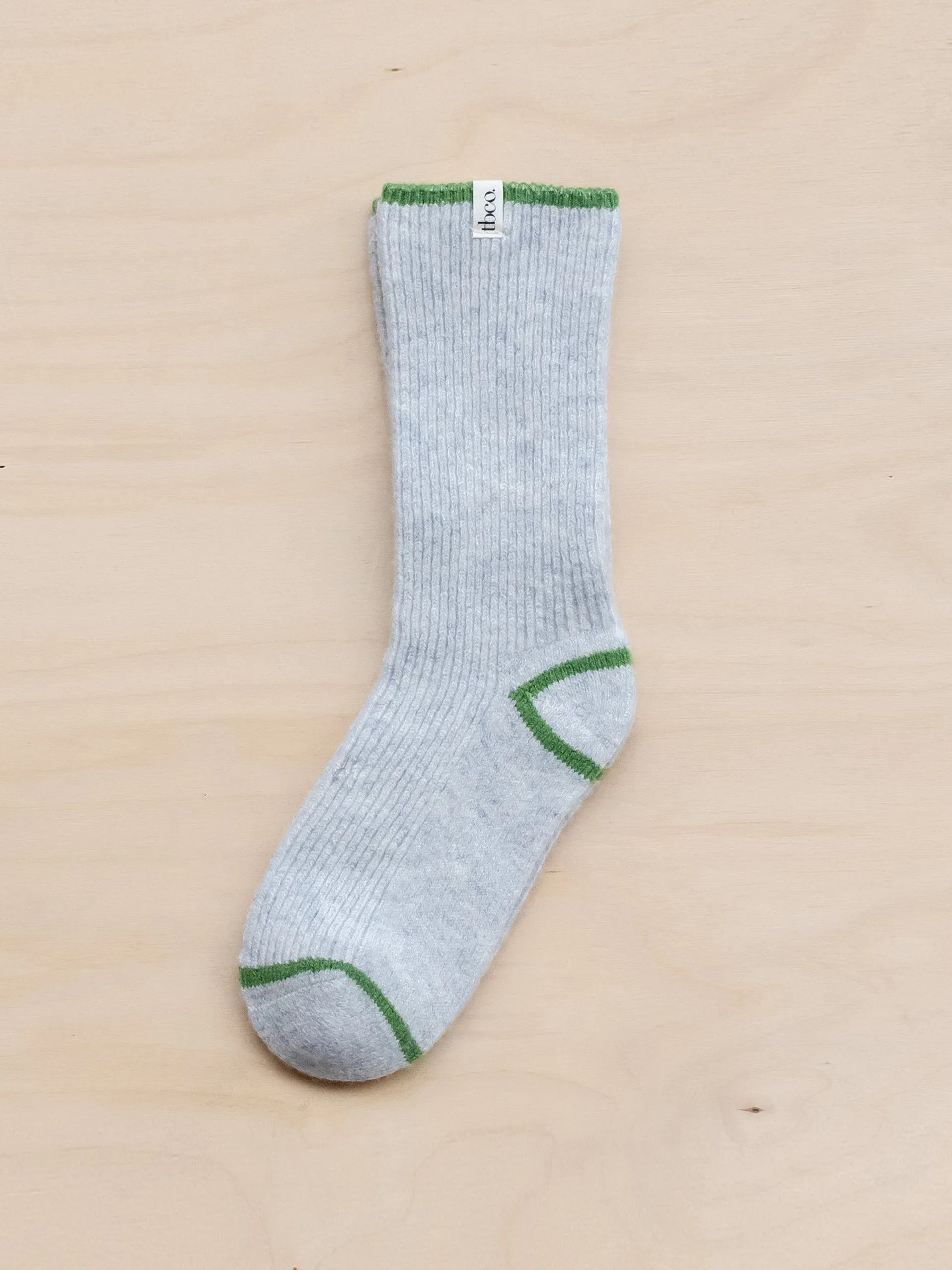 Cashmere and merino tipped socks in grey