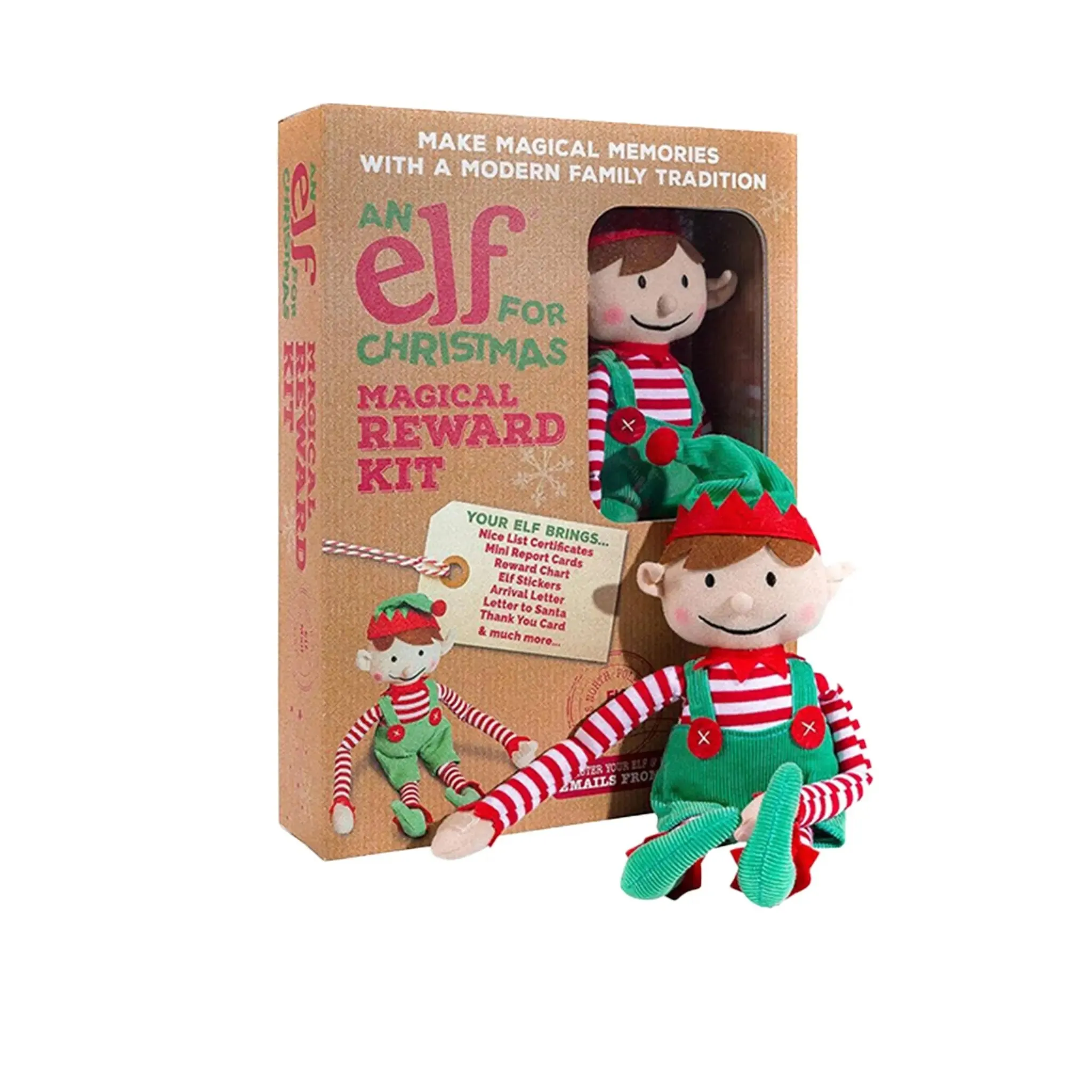 Christmas Boy Elf Toy & Magical Reward Kit