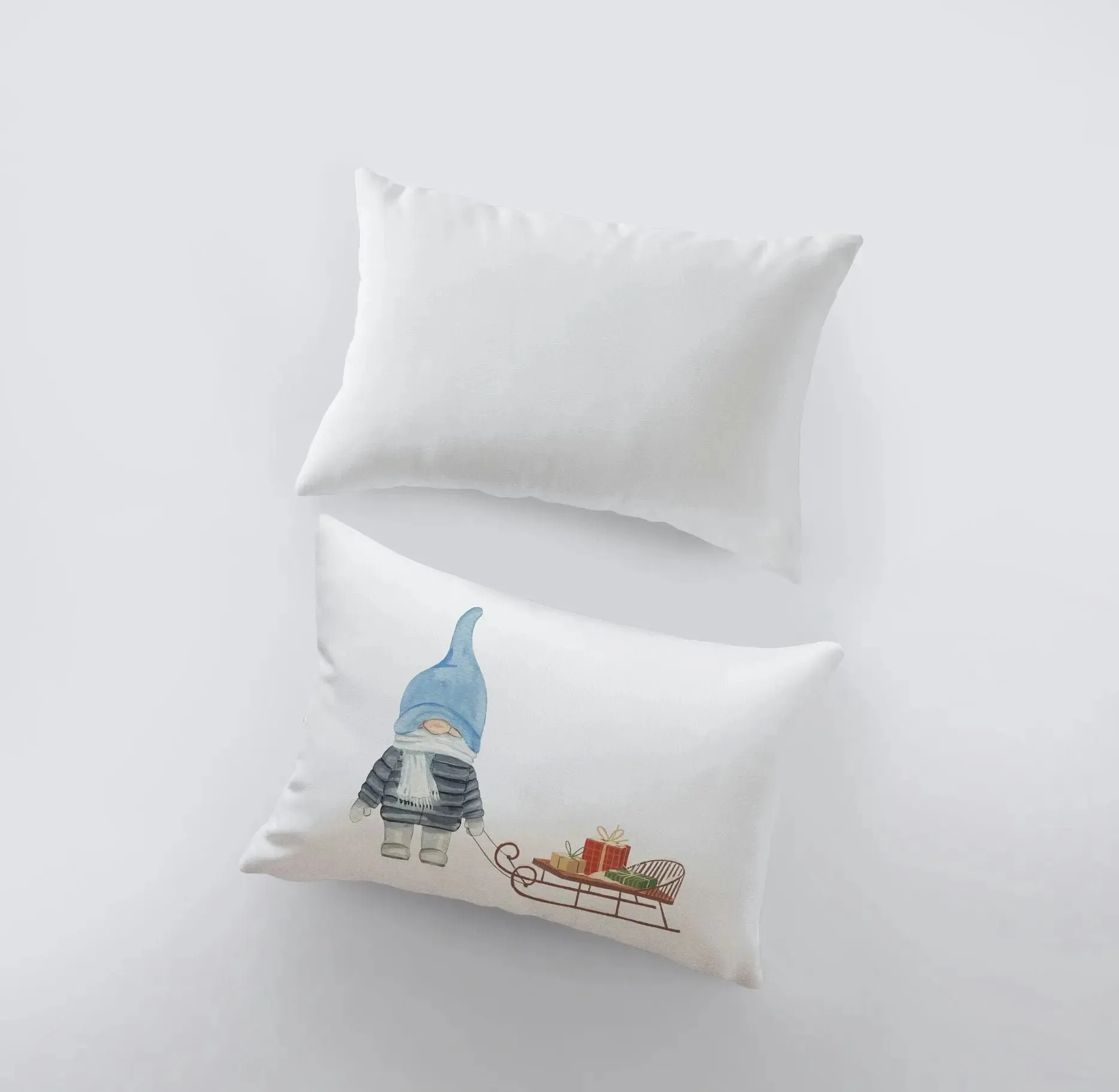 Christmas Gnome Blue  | 18x12 |  Christmas Throw Pillow | Merry Christmas | Throw Pillow | Home Décor | Christmas Décor | Christmas Gift