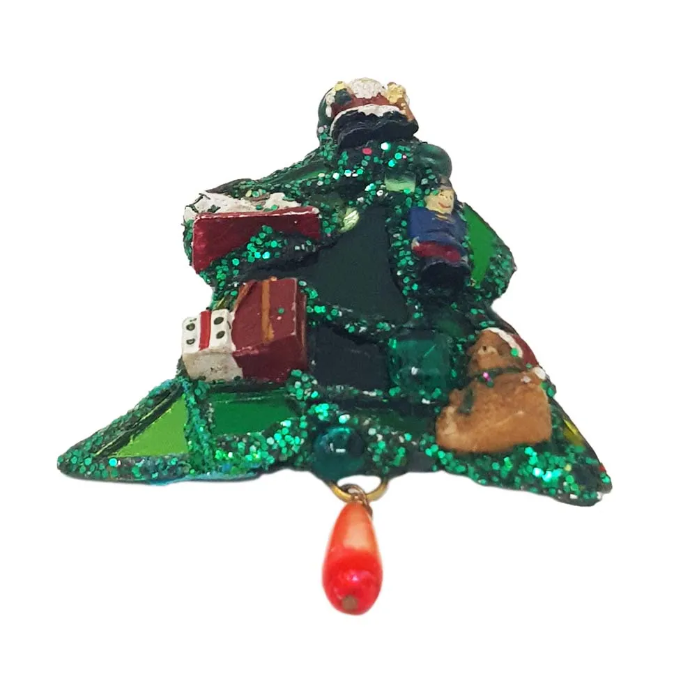 CHRISTMAS TREE BROOCH - GIFTS
