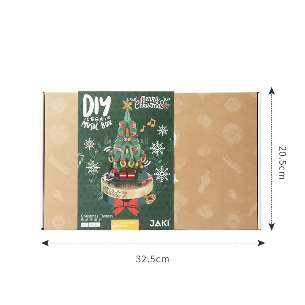 Christmas Tree DIY Building Block Music Box Toy Gift For Kids, TO0014