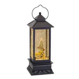 Christmas Tree with Forest Animals Snow Globe Lantern