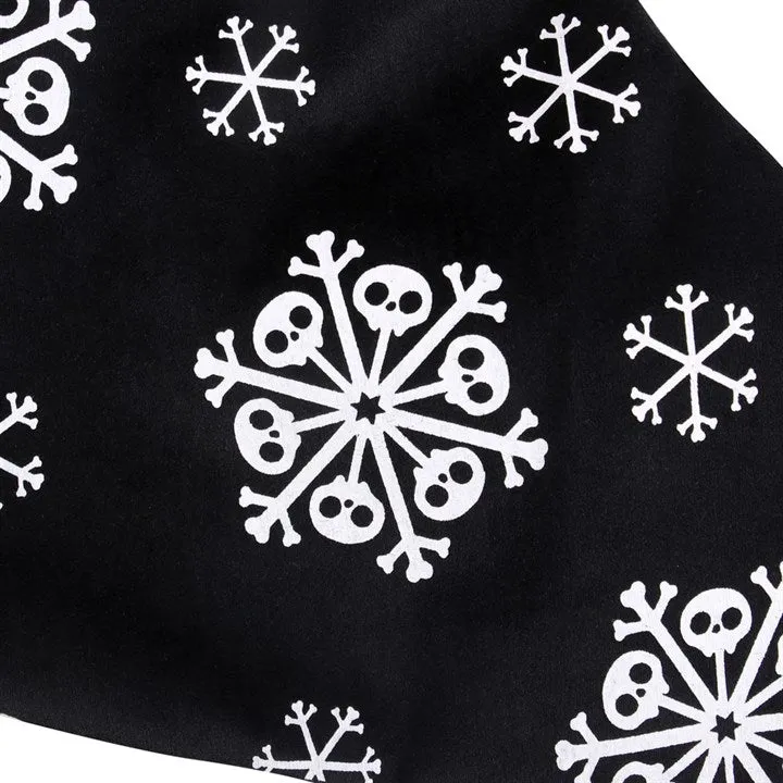 Creepy Skeleton Snowflake Christmas Stocking