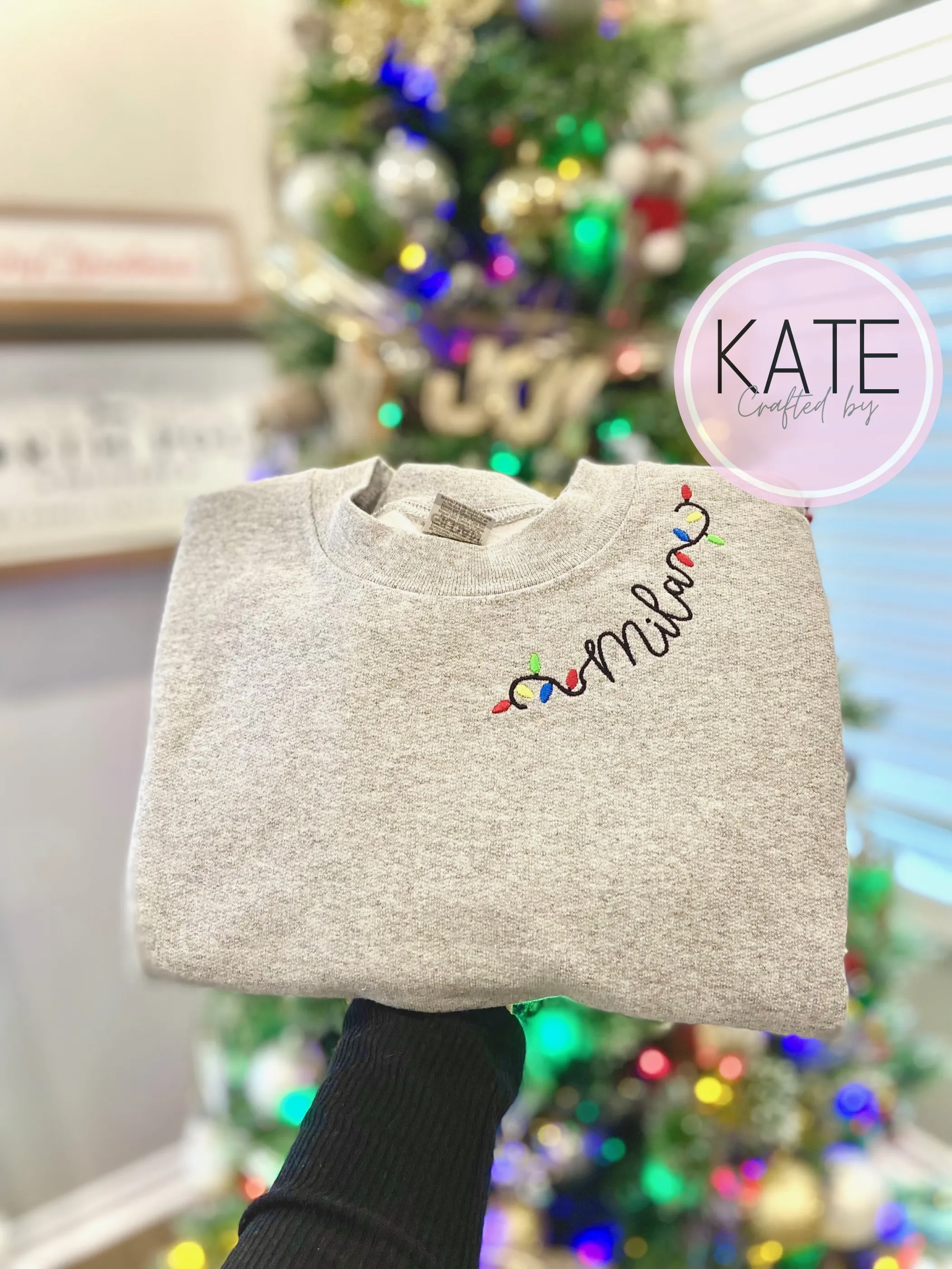 Custom Christmas Lights Crewneck