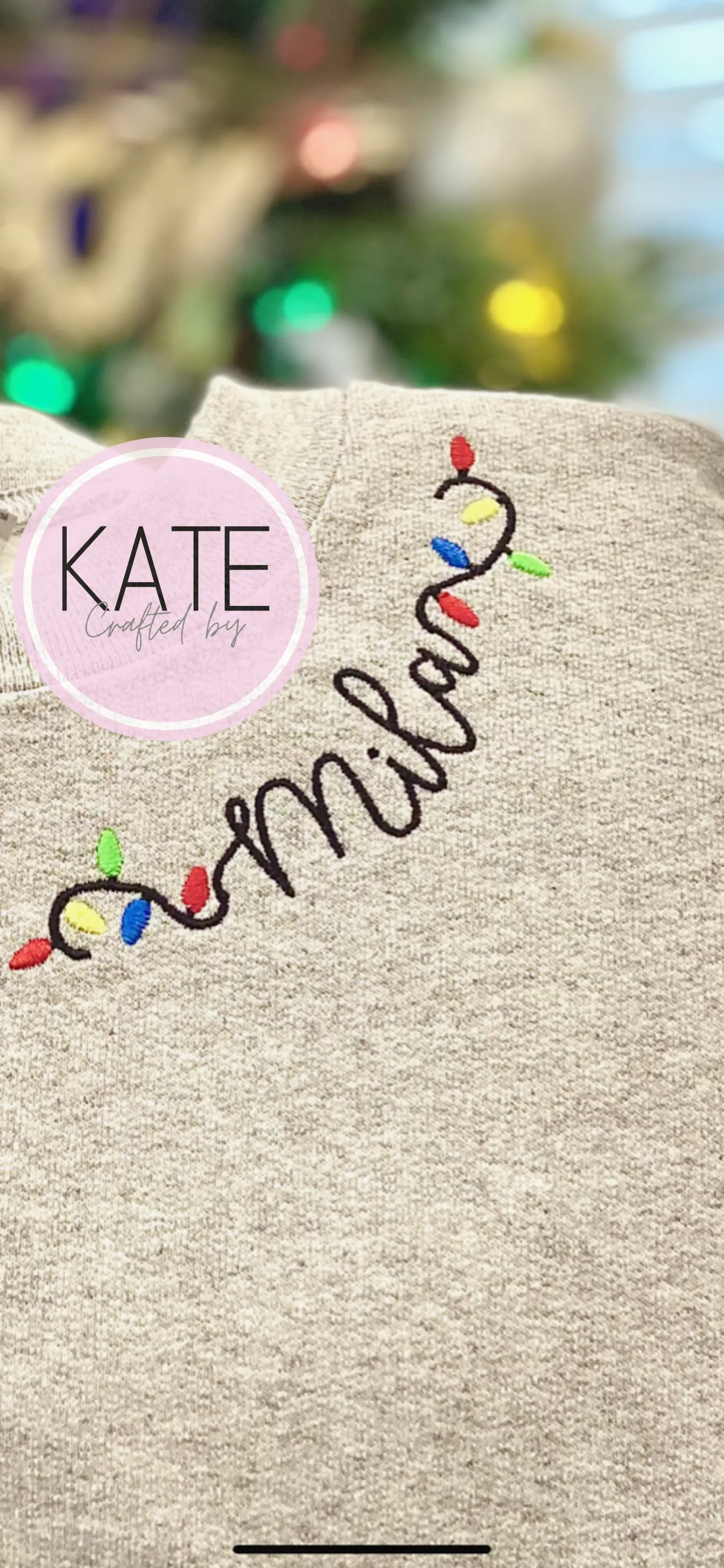 Custom Christmas Lights Crewneck
