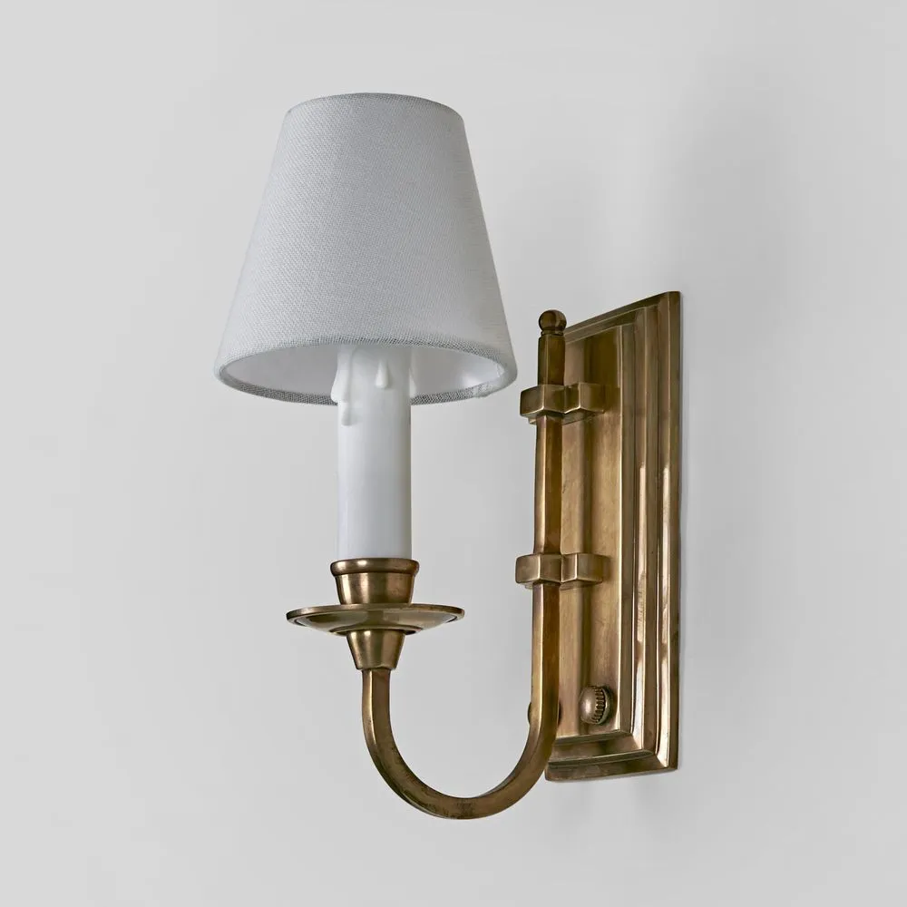 East Borne Sconce Base Antique Brass