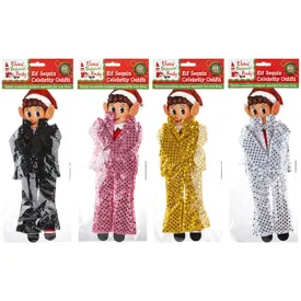 Elf Sequin Outfit For Naughty Elf - Single Assorted Christmas Festive Costume Accessory Dress-Up Fun Elf On The Shelf