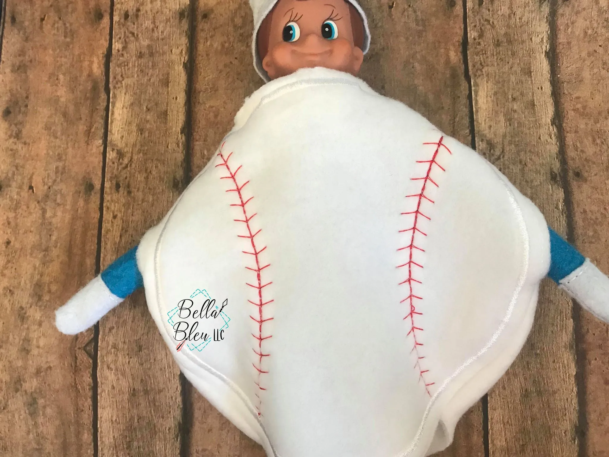 Deluxe Elf Softball Baseball Costume with ITH Shirt for Festive Play
